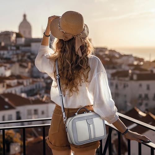 Anti Theft Crossbody Bag For Women Men Trendy. Rfid Blocking Bag Locking Zippered Travel Bag Top Handle Shoulder Handbags