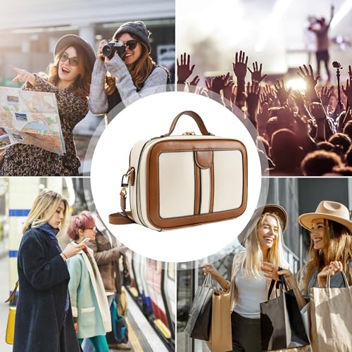 Anti Theft Crossbody Bag For Women Men Trendy. Rfid Blocking Bag Locking Zippered Travel Bag Top Handle Shoulder Handbags