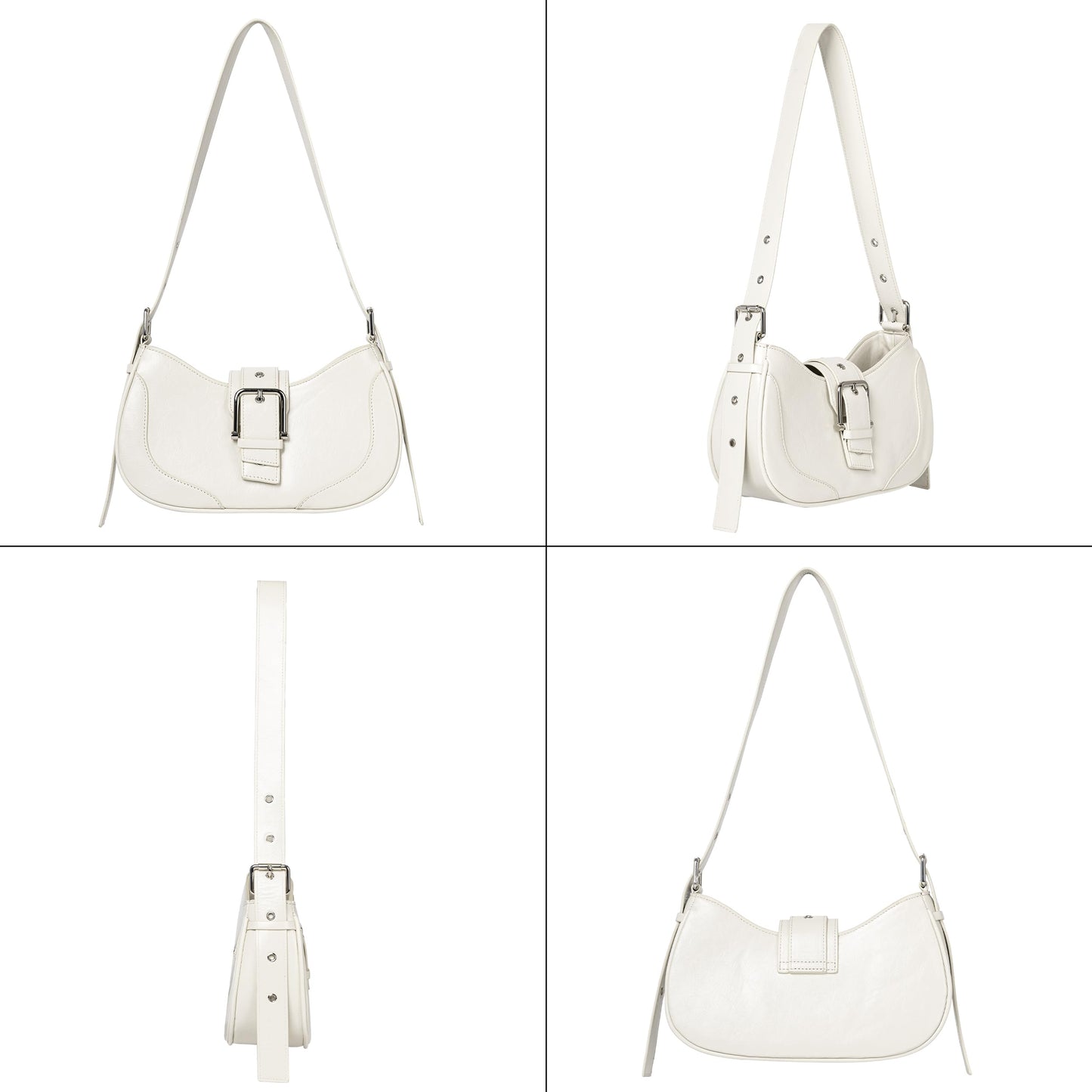 Joryin Y2K Purse Vintage Shoulder Bag Crossbody Bag for Women Hobo Crescent Handbag Retro Underarm Bag