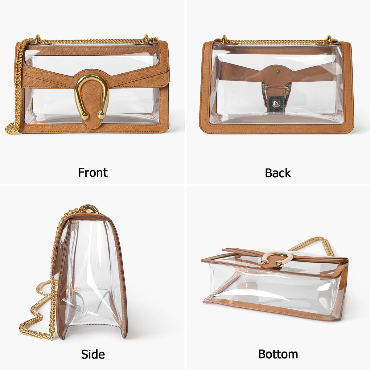 Joryin Yellow Women's Small Hobo Handbag with Chain Strap and Jetted Pocket