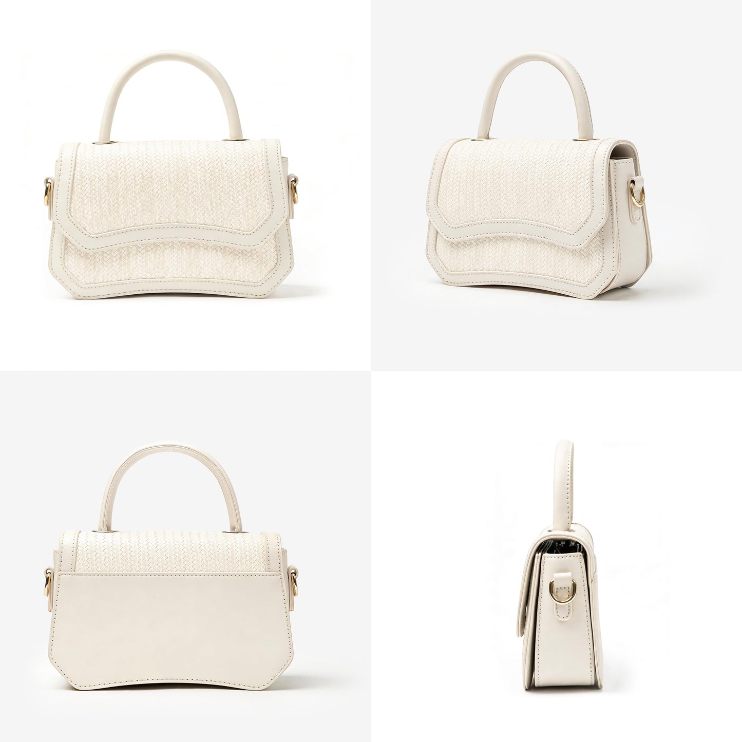 Joryin Straw Crossbody Purse for Women. Woven Top Handle Bag Hobo Handbag Flap Small Straw Beach Bag for Summer