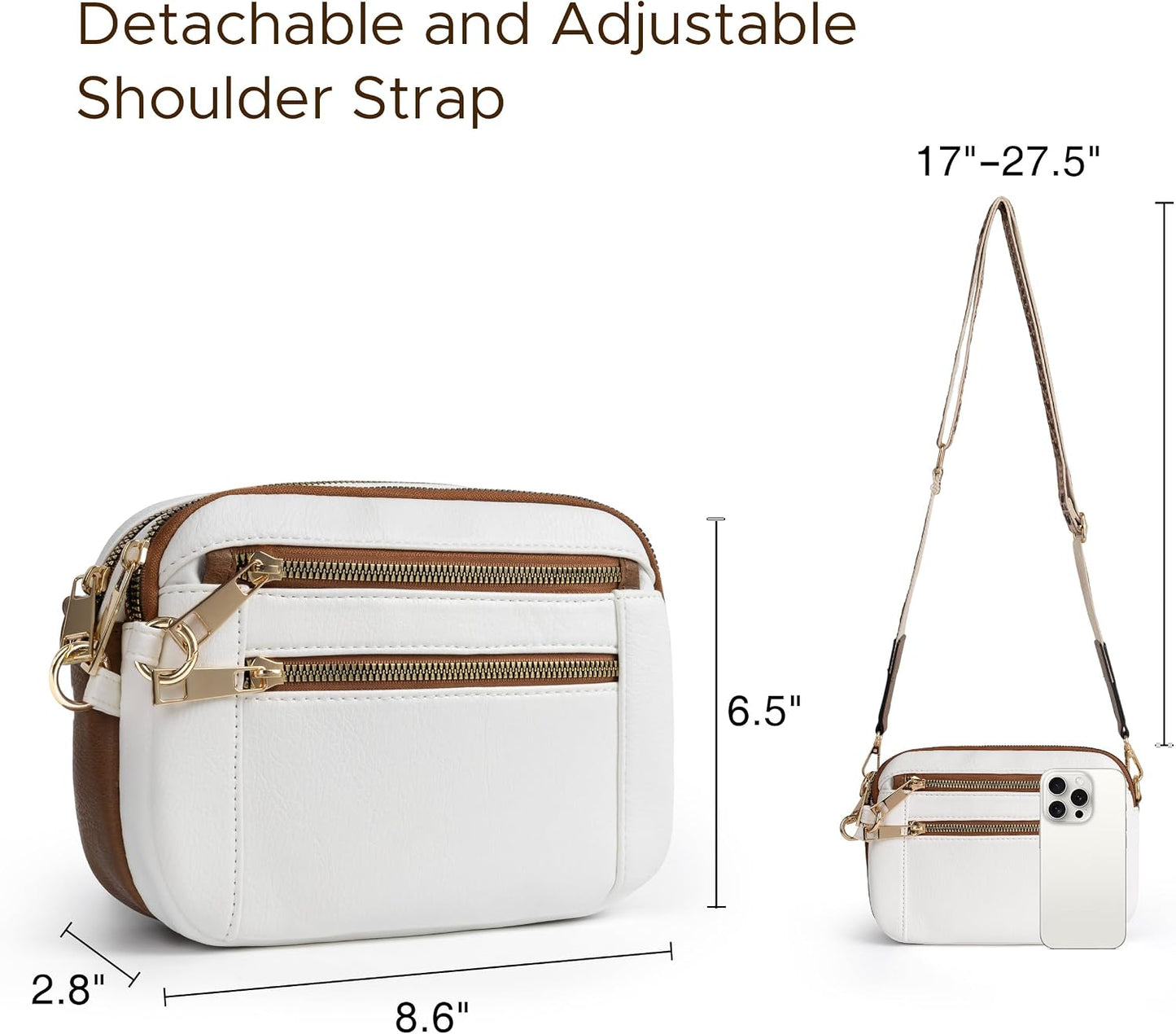 Anti Theft Crossbody Bag for Women, Slash-resistant RFID Blocking Travel Purses, Small Shoulder Bag Handbag