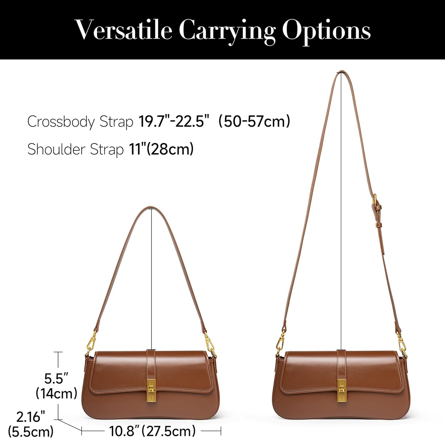 Joryin Shoulder Bag Flap Crossbody Bag for Women Hobo Handbag Clutch Underarm Bag Tote Bag