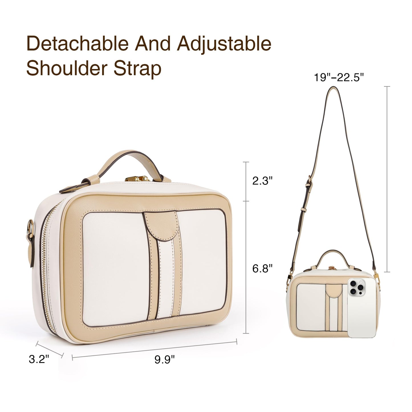 Anti Theft Crossbody Bag For Women Men Trendy. Rfid Blocking Bag Locking Zippered Travel Bag Top Handle Shoulder Handbags