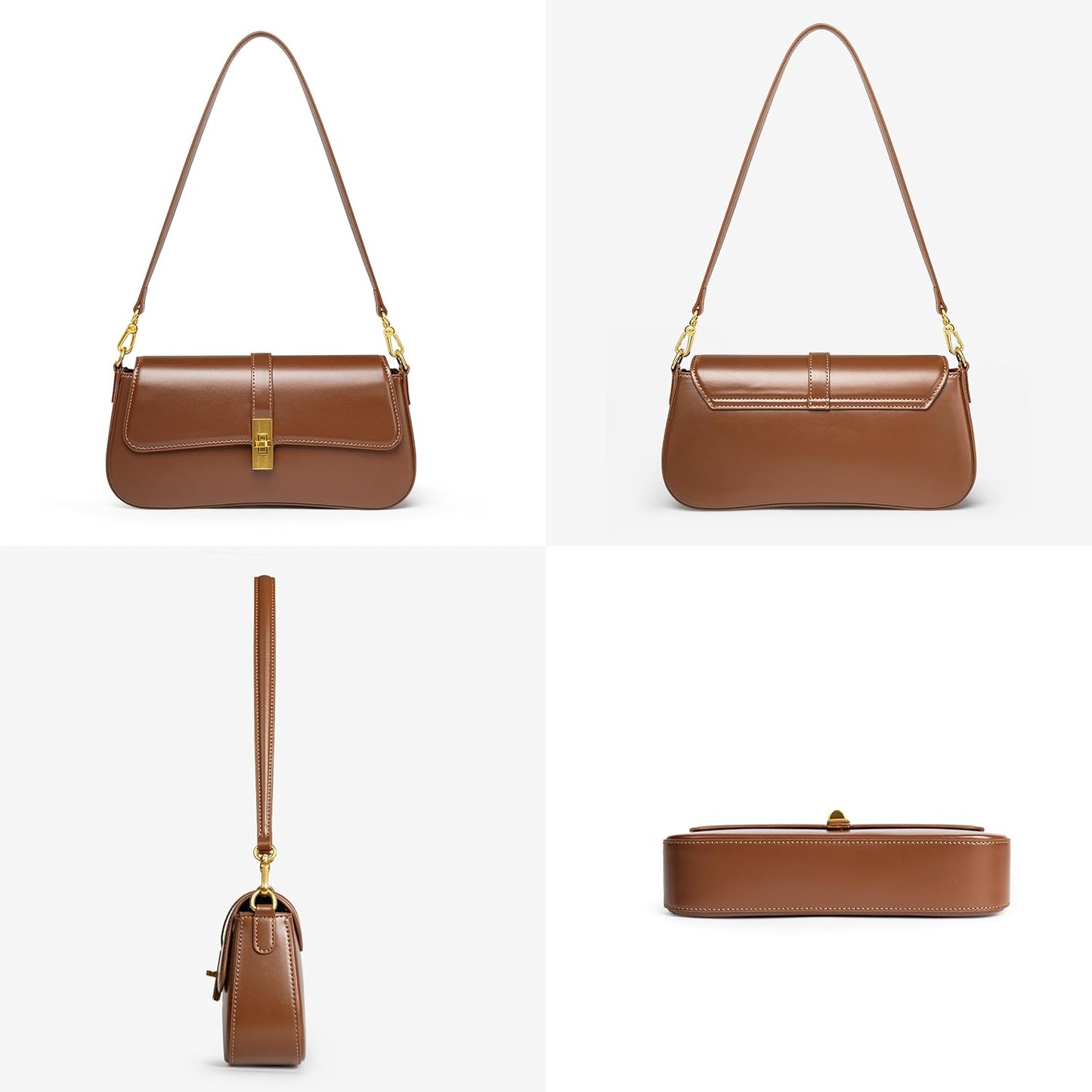 Joryin Shoulder Bag Flap Crossbody Bag for Women Hobo Handbag Clutch Underarm Bag Tote Bag