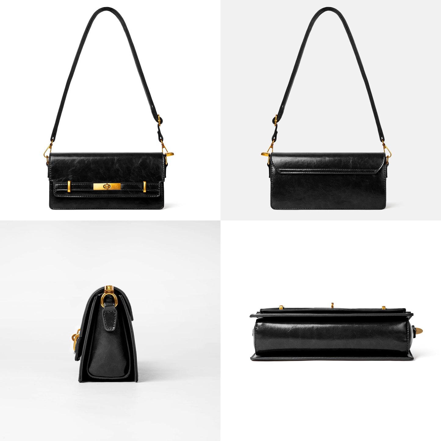 Joryin Shoulder Bag Flap Crossbody Bag for Women Small Purses Clutch Handbag Underarm Bag Tote Bag