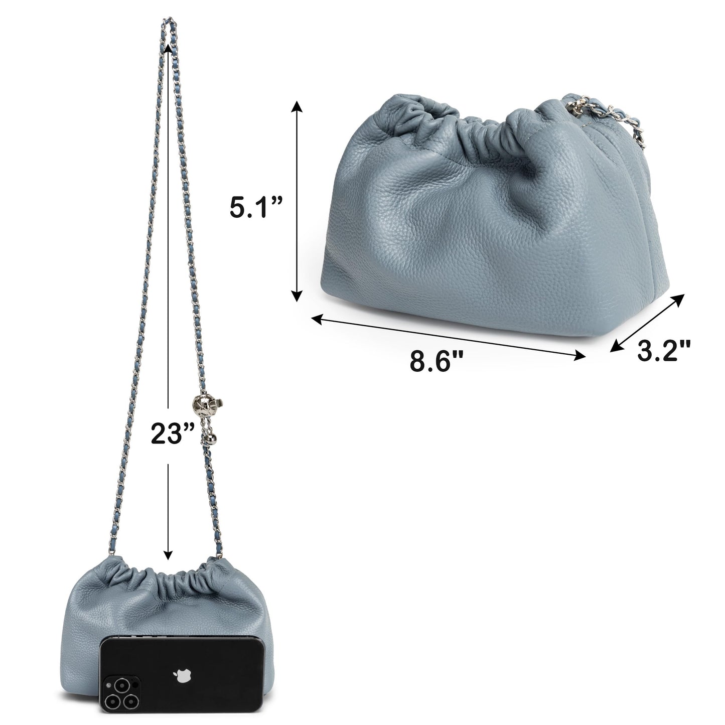 Small Crossbody Bag For Women Trendy.Dumpling Bag Clutch Purse For Women Evening Bag Cloud Purse Vegan Leather Hobo Bag