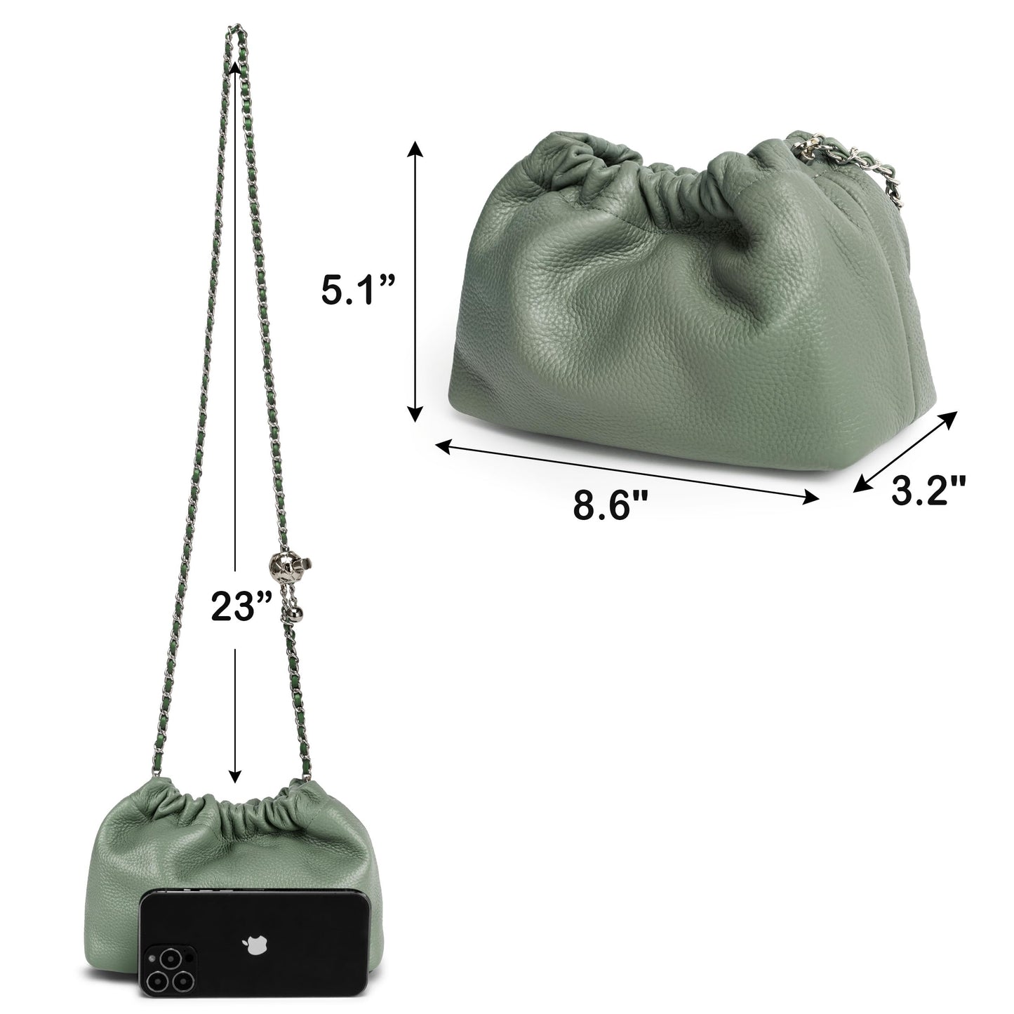 Small Crossbody Bag For Women Trendy.Dumpling Bag Clutch Purse For Women Evening Bag Cloud Purse Vegan Leather Hobo Bag