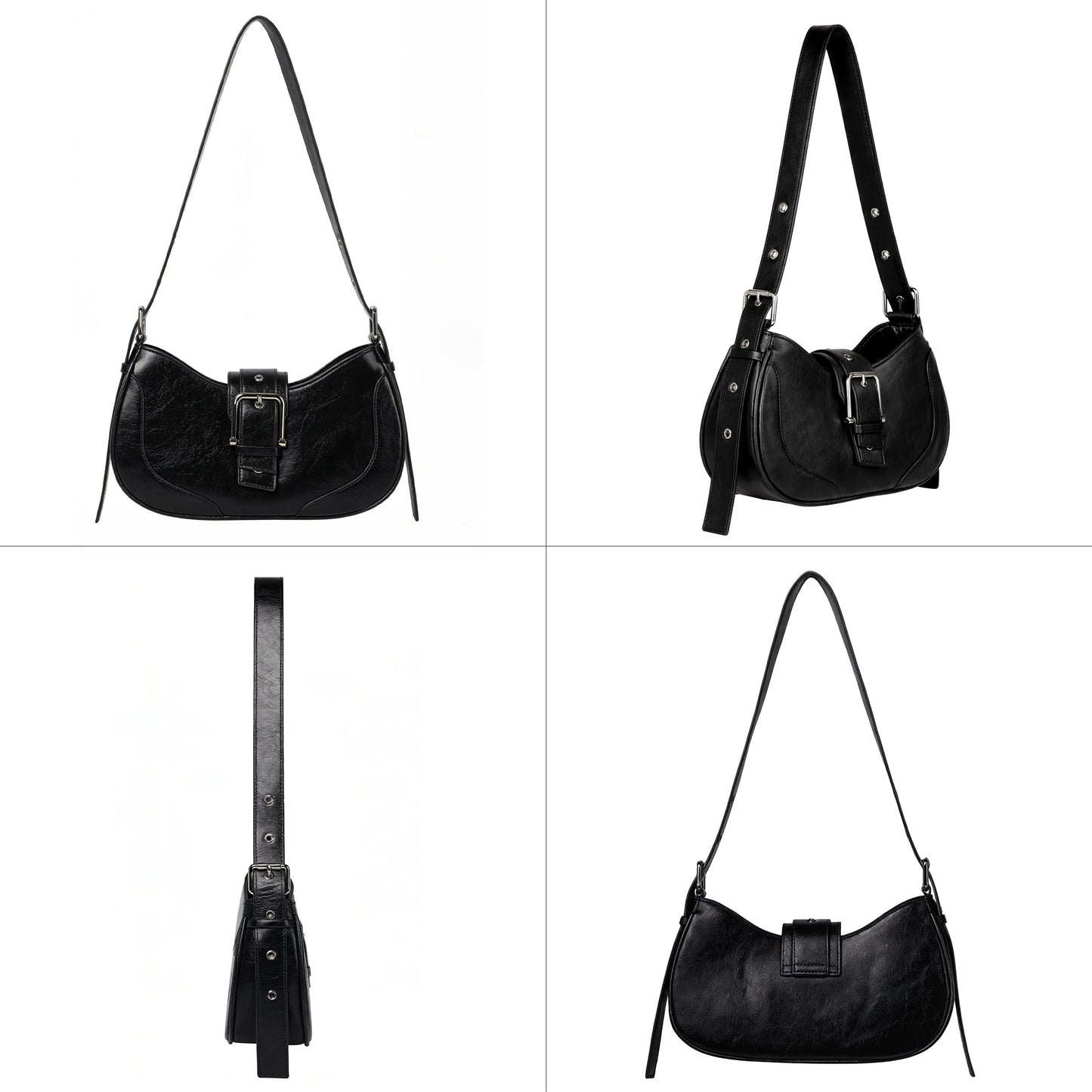 Joryin Y2K Purse Vintage Shoulder Bag Crossbody Bag for Women Hobo Crescent Handbag Retro Underarm Bag