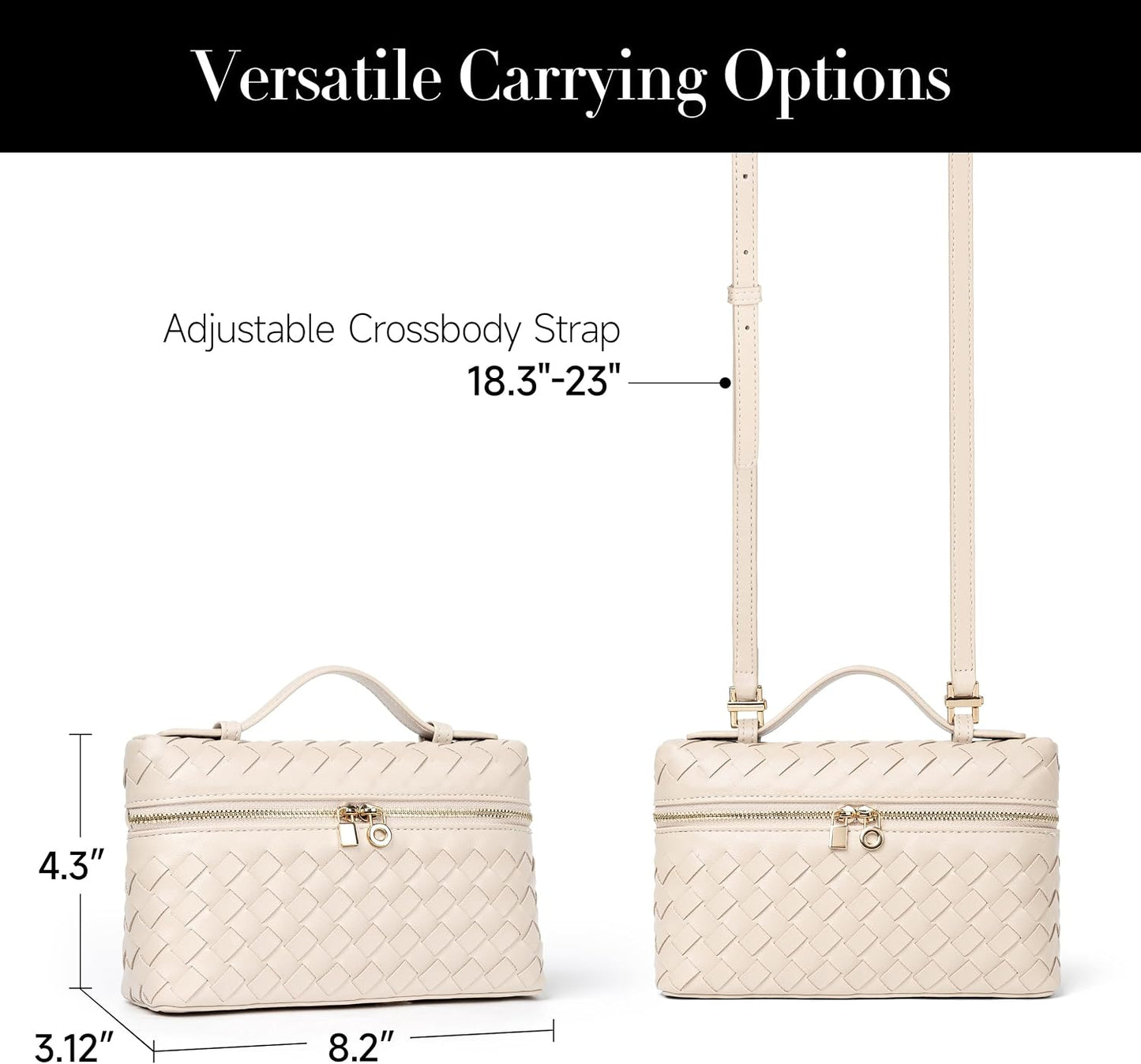 Joryin Crossbody Bag for Women Top-Handle Purse Small Pouch Designer Evening Clutch Shoulder Handbag Trendy