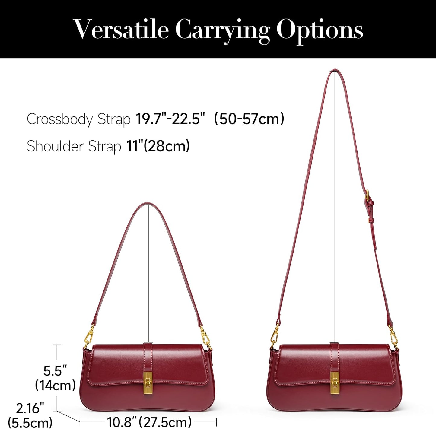 Joryin Shoulder Bag Flap Crossbody Bag for Women Hobo Handbag Clutch Underarm Bag Tote Bag
