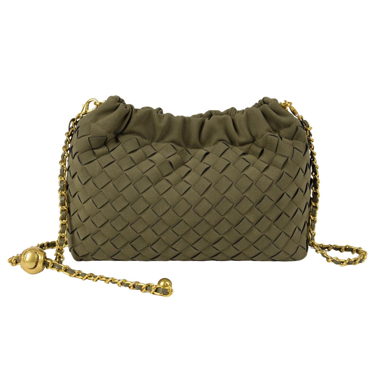 Joryin Woven Women's Crossbody Bag & Evening Purse, Trendy Dumpling Clutch & Hobo Cloud Shoulder Bag Trendy Dumpling Clutch
