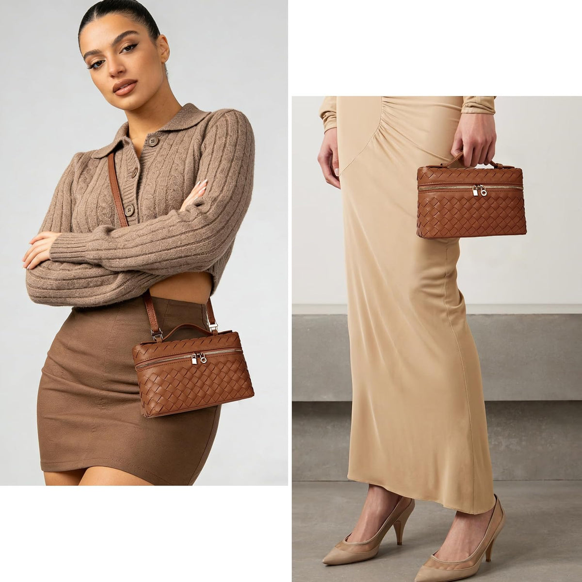 Joryin Crossbody Bag for Women Top-Handle Purse Small Pouch Designer Evening Clutch Shoulder Handbag Trendy