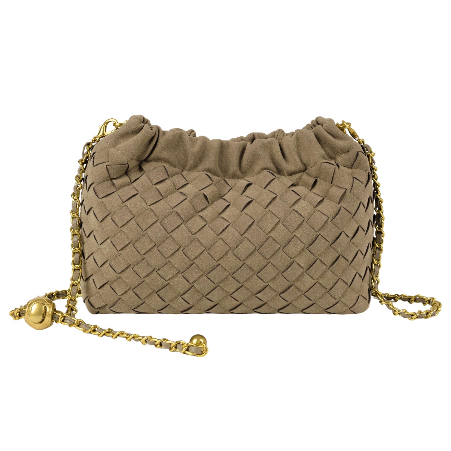 Joryin Woven Women's Crossbody Bag & Evening Purse, Trendy Dumpling Clutch & Hobo Cloud Shoulder Bag Trendy Dumpling Clutch