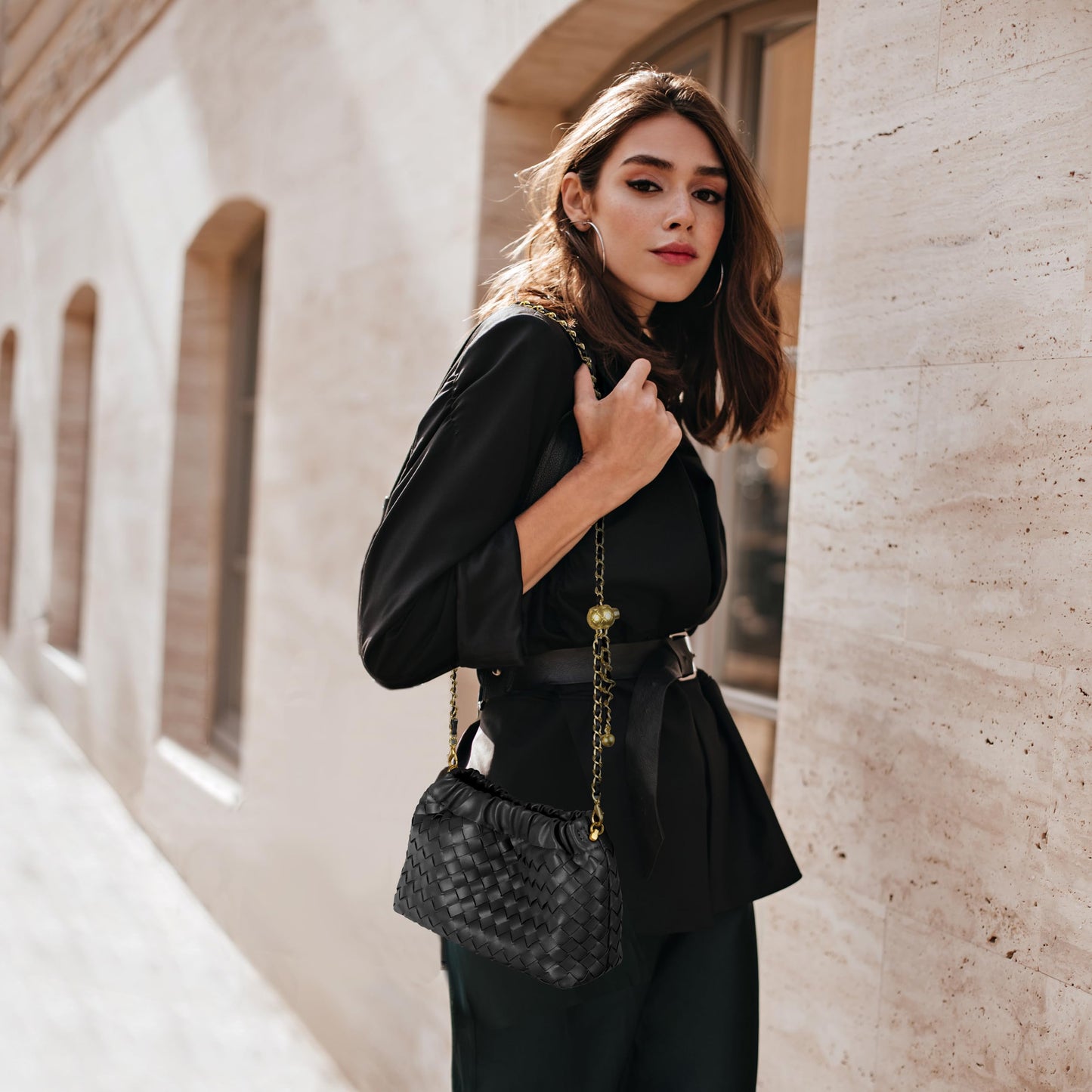 Small Crossbody Bag For Women Trendy.Dumpling Bag Clutch Purse For Women Evening Bag Cloud Purse Vegan Leather Hobo Bag