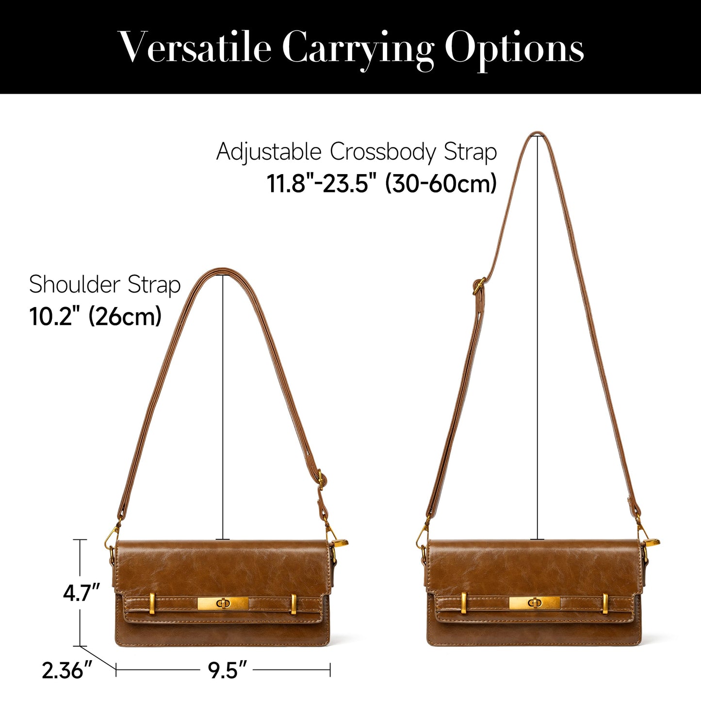 Joryin Shoulder Bag Flap Crossbody Bag for Women Small Purses Clutch Handbag Underarm Bag Tote Bag