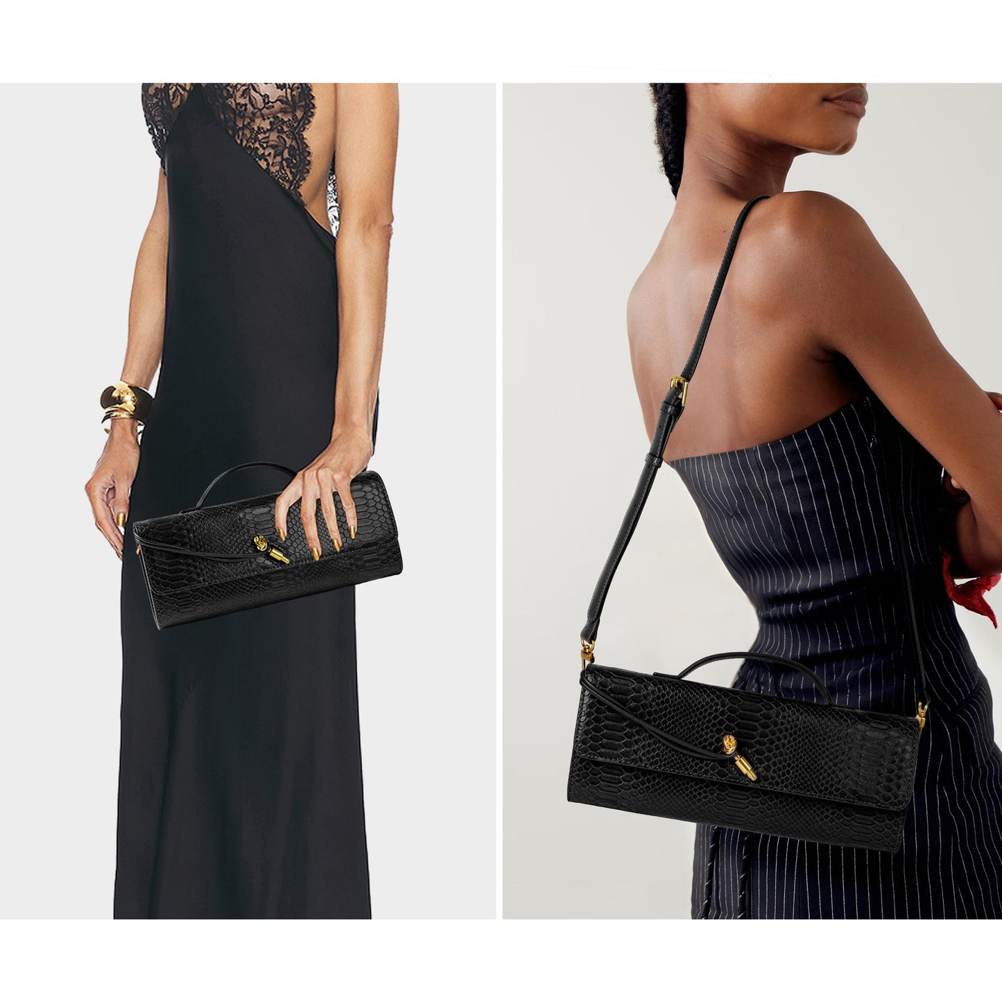 Joryin Woven Purse for Women Evening Clutch Woven Leather & Suede Handbags Crossbody Bag Suede Purse Formal Evening Bag