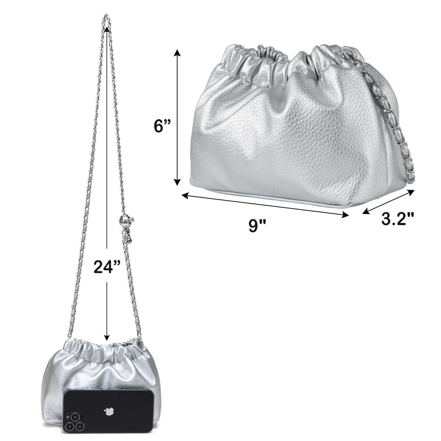 Small Crossbody Bag For Women Trendy.Dumpling Bag Clutch Purse For Women Evening Bag Cloud Purse Vegan Leather Hobo Bag