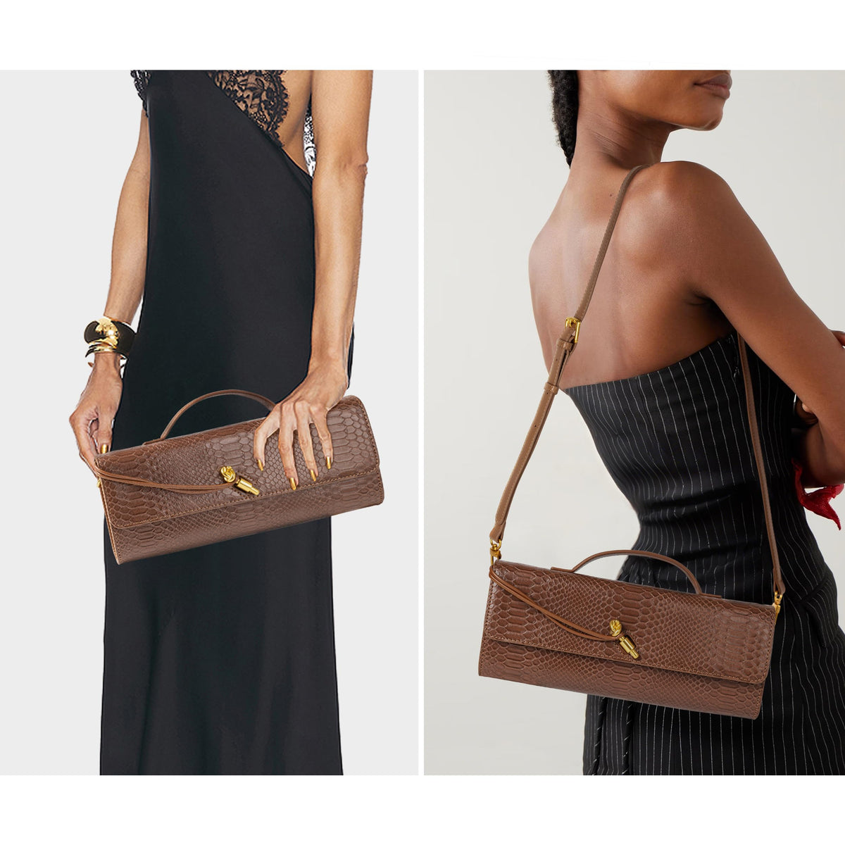 Joryin Woven Purse for Women Evening Clutch Woven Leather & Suede Handbags Crossbody Bag Suede Purse Formal Evening Bag