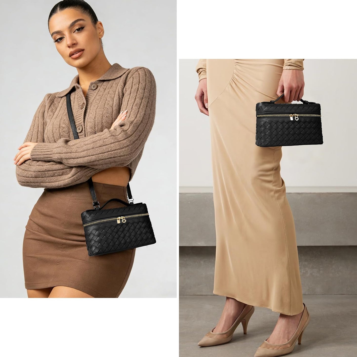 Joryin Crossbody Bag for Women Top-Handle Purse Small Pouch Designer Evening Clutch Shoulder Handbag Trendy