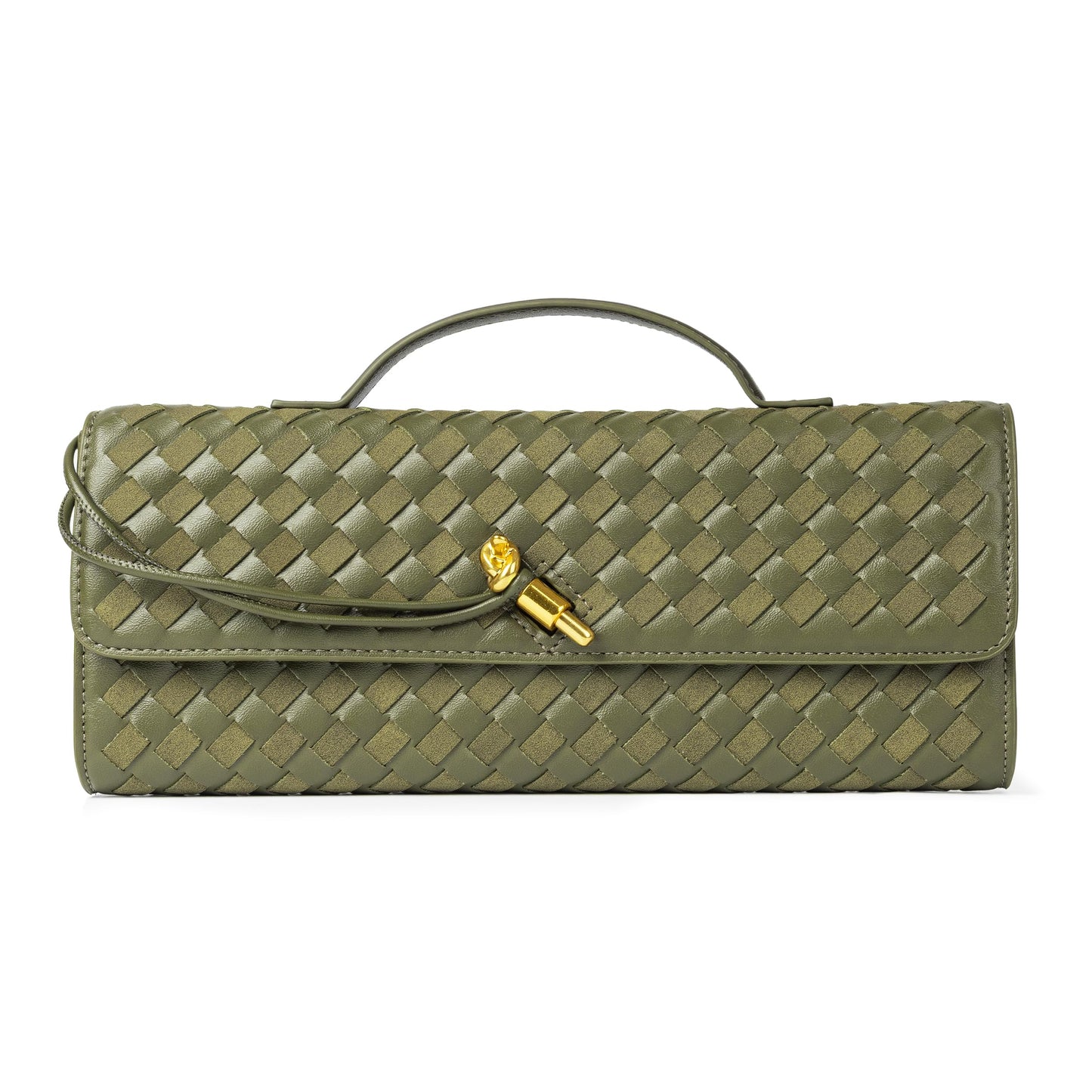 Joryin Woven Purse for Women Evening Clutch Woven Leather & Suede Handbags Crossbody Bag Suede Purse Formal Evening Bag