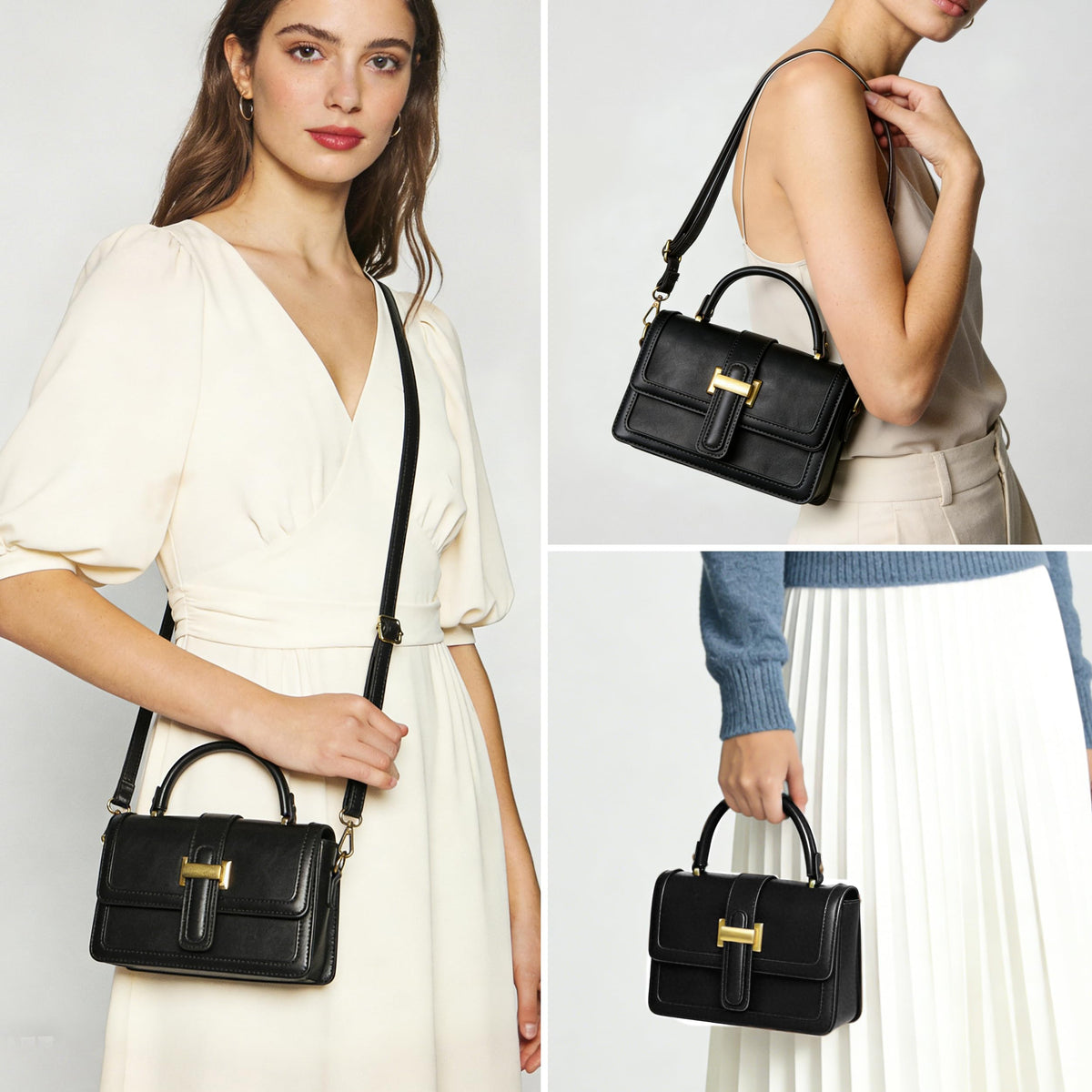 Joryin Crossbody Bag for Women. Top Handle Bag Small Purse Shoulder Handbag