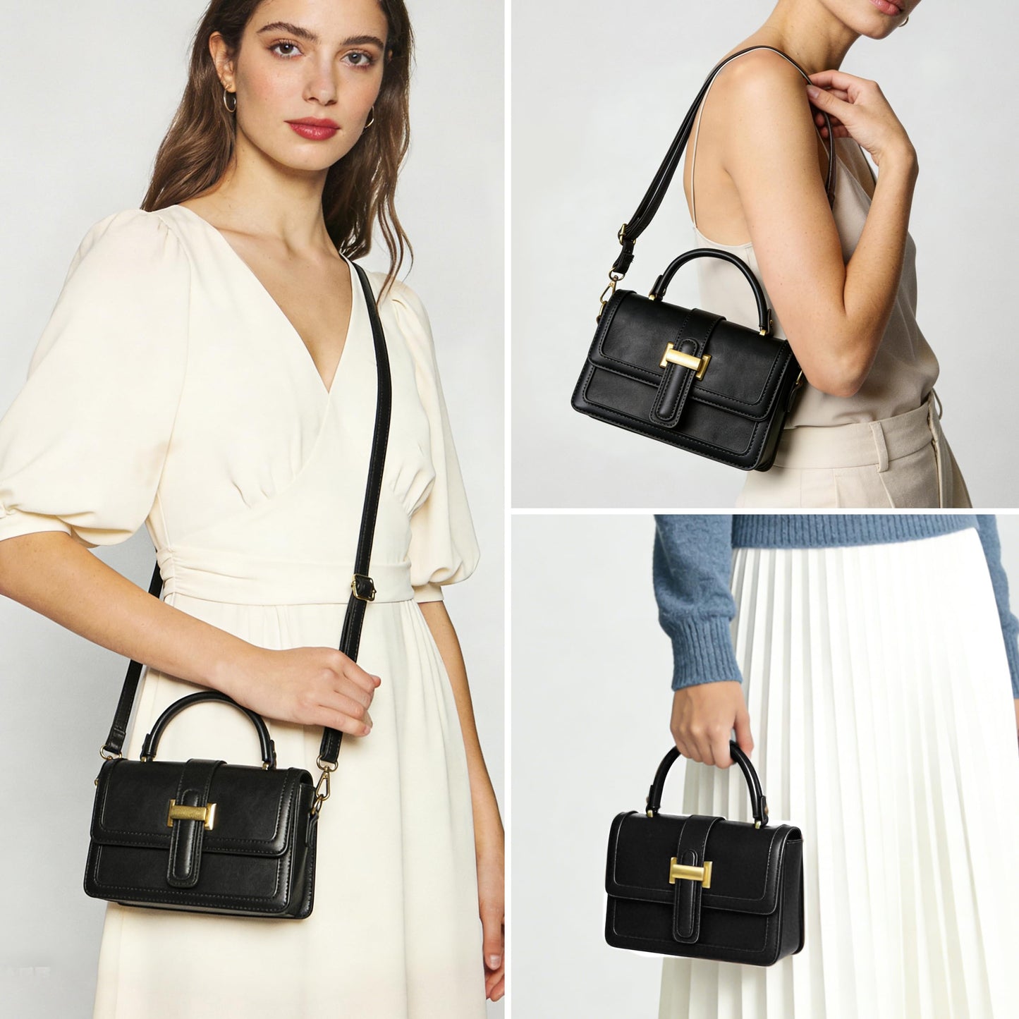Joryin Crossbody Bag for Women. Top Handle Bag Small Purse Shoulder Handbag