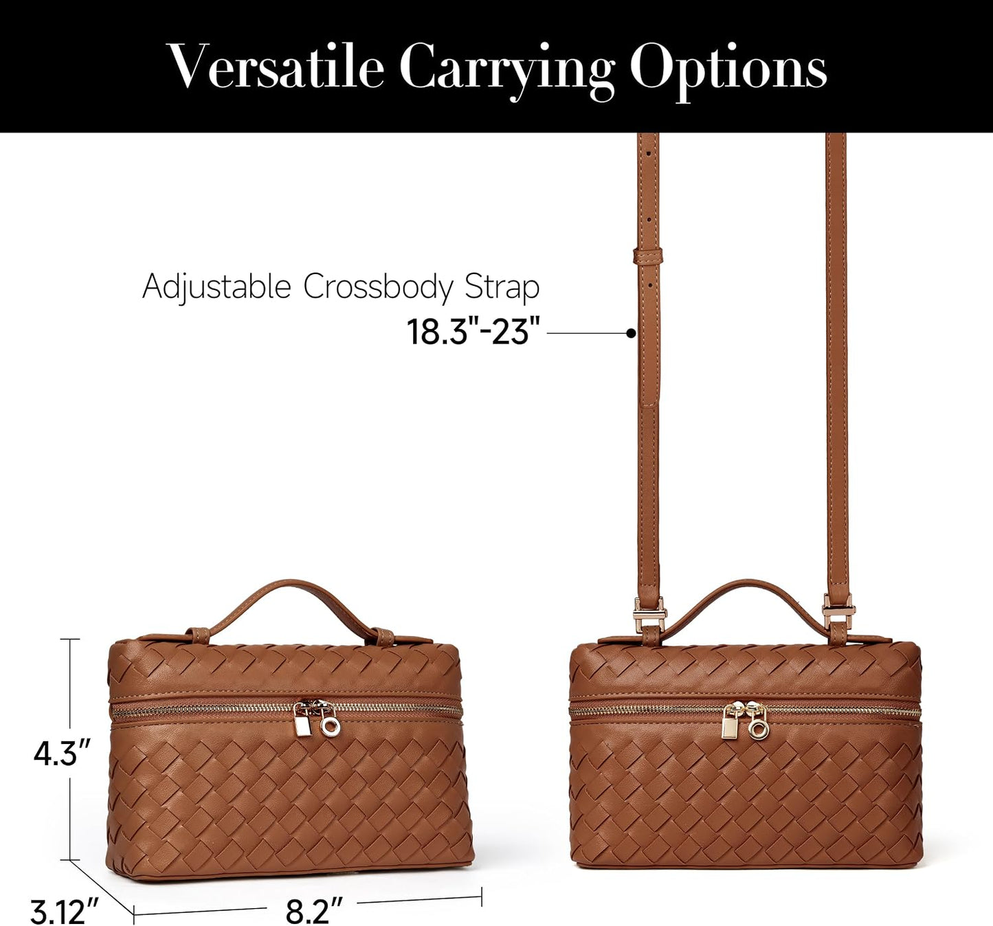 Joryin Crossbody Bag for Women Top-Handle Purse Small Pouch Designer Evening Clutch Shoulder Handbag Trendy