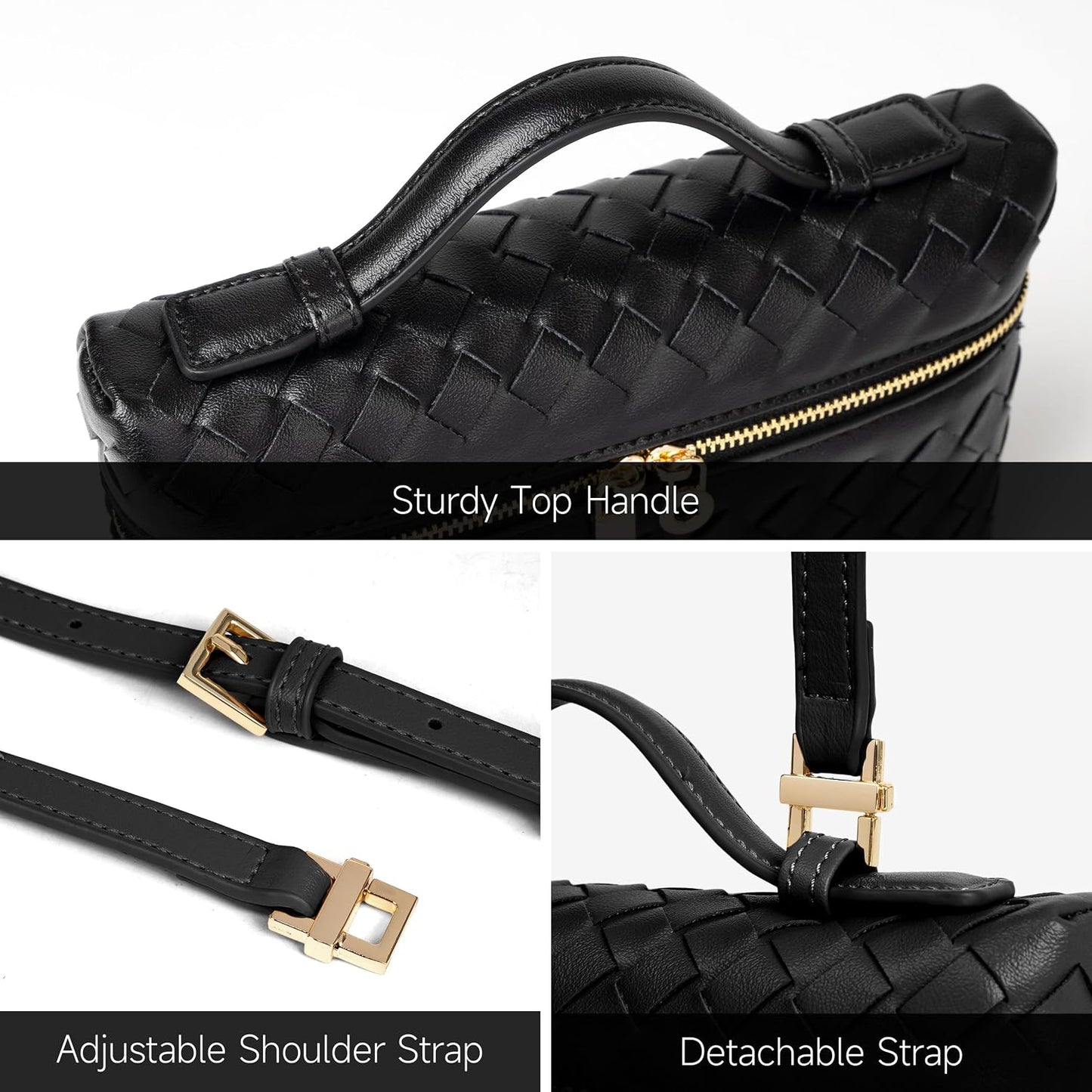 Joryin Crossbody Bag for Women Top-Handle Purse Small Pouch Designer Evening Clutch Shoulder Handbag Trendy
