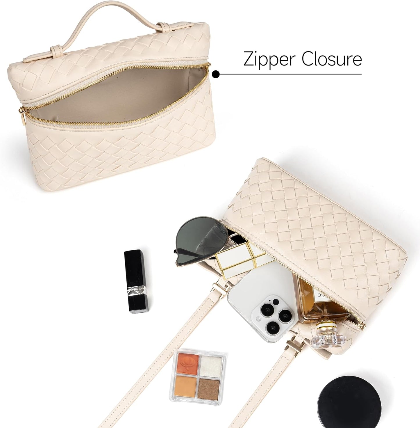 Joryin Crossbody Bag for Women Top-Handle Purse Small Pouch Designer Evening Clutch Shoulder Handbag Trendy