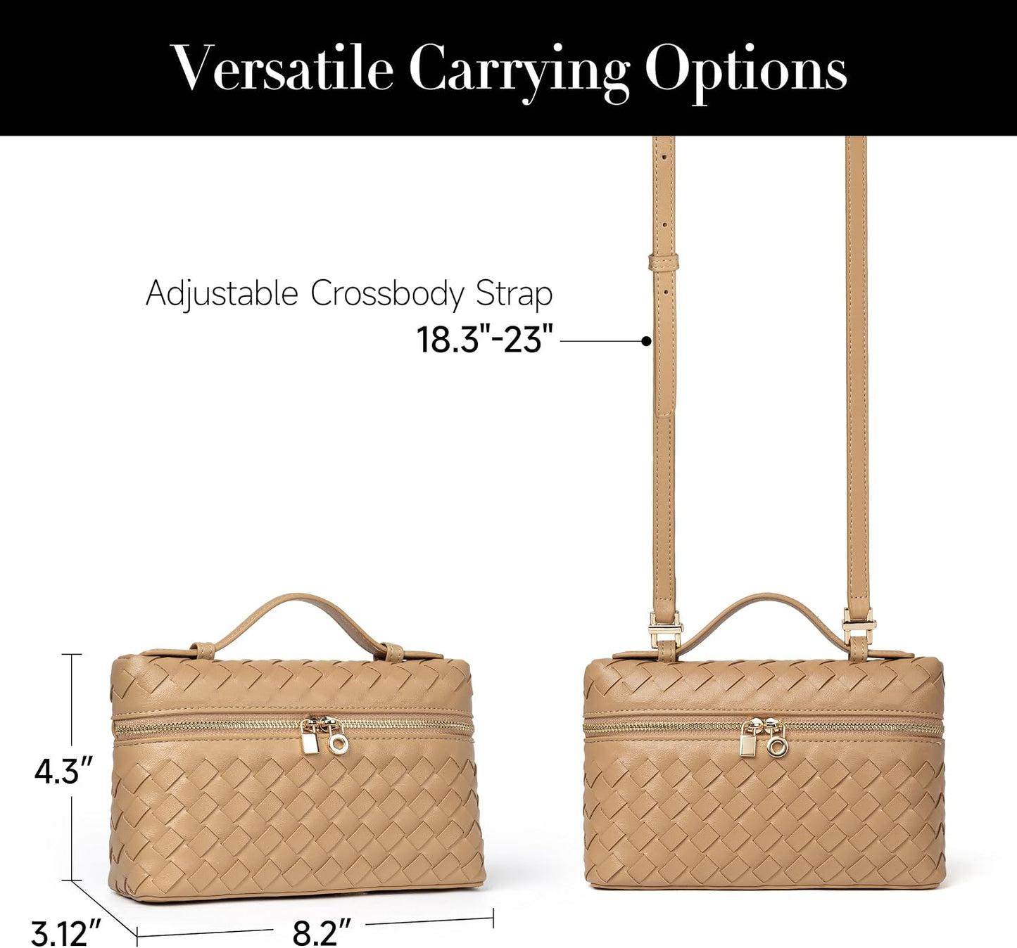 Joryin Crossbody Bag for Women Top-Handle Purse Small Pouch Designer Evening Clutch Shoulder Handbag Trendy