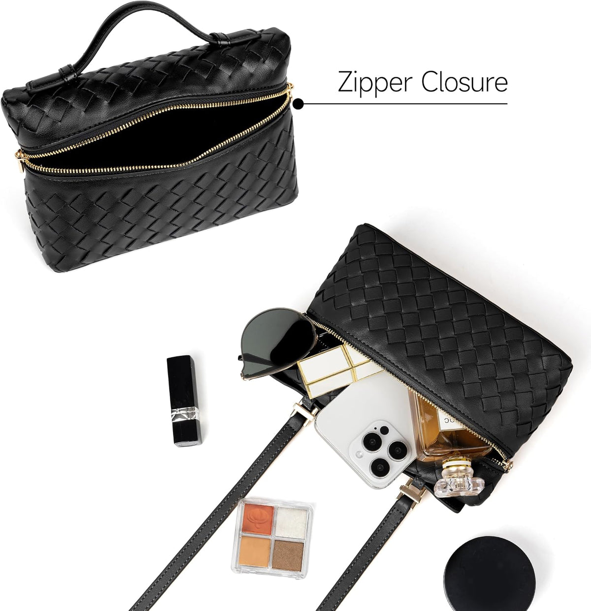 Joryin Crossbody Bag for Women Top-Handle Purse Small Pouch Designer Evening Clutch Shoulder Handbag Trendy
