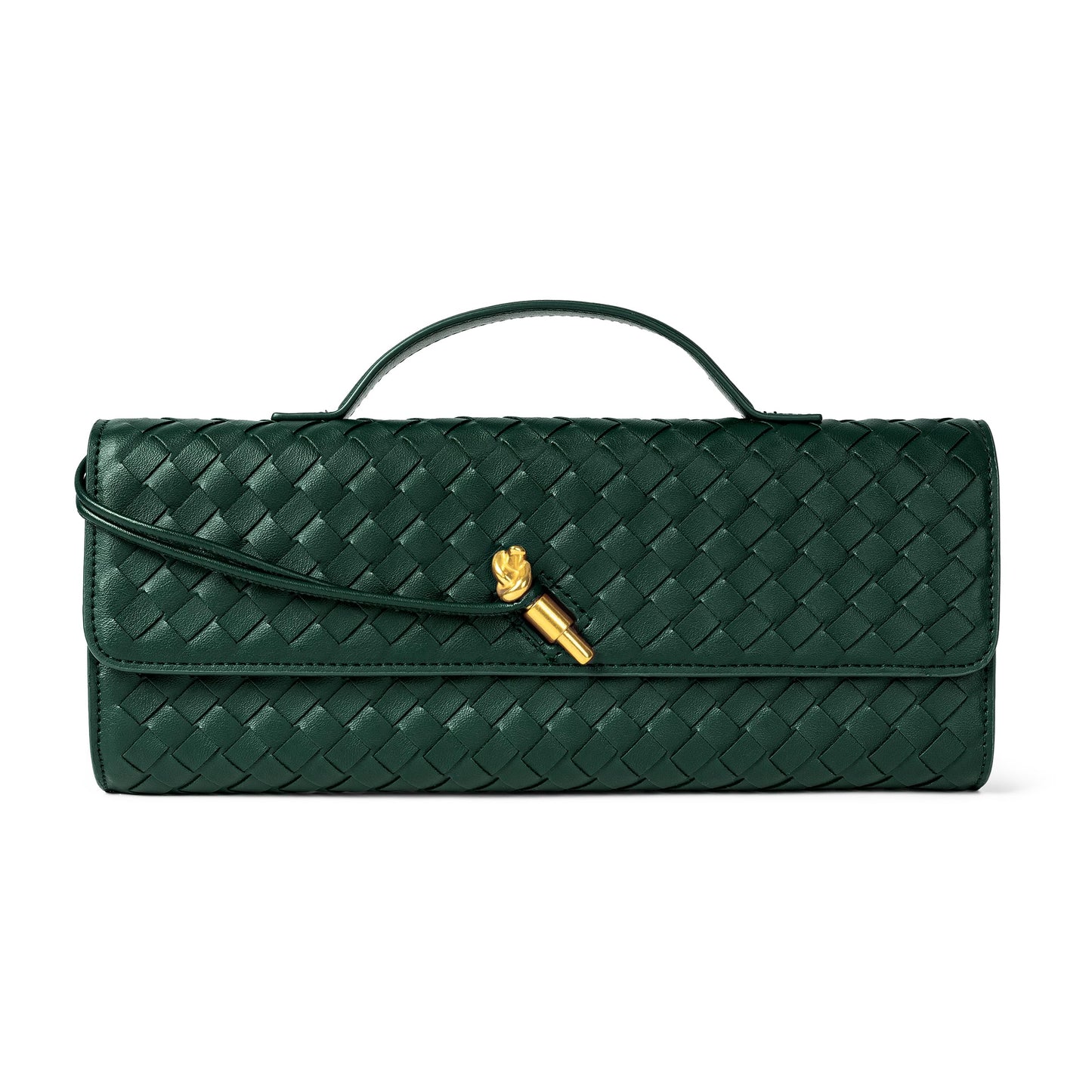 Joryin Woven Purse for Women Evening Clutch Woven Leather Handbags Crossbody Bag Purse Formal Evening Bag, Vegan Leather