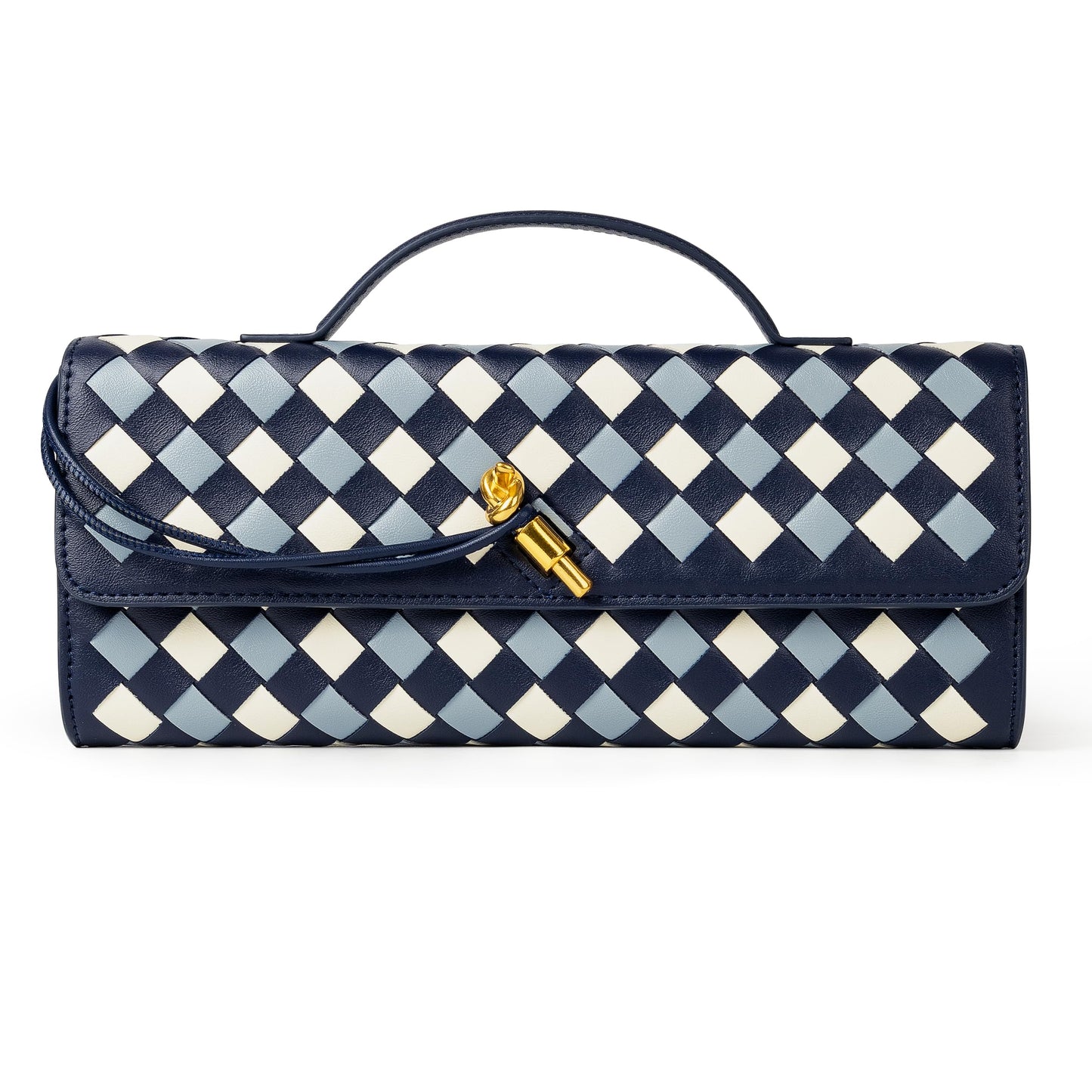 Joryin Woven Purse for Women Evening Clutch Woven Leather Handbags Crossbody Bag Purse Formal Evening Bag, Vegan Leather