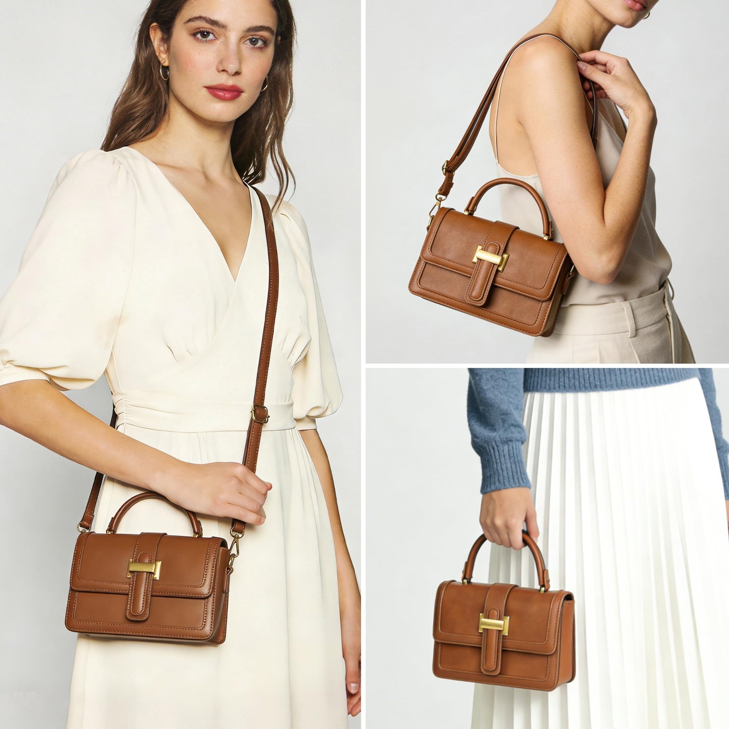 Joryin Crossbody Bag for Women. Top Handle Bag Small Purse Shoulder Handbag