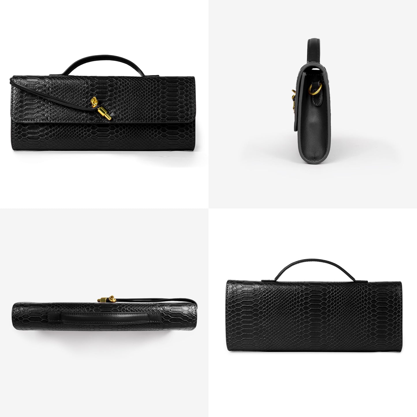 Joryin Woven Purse for Women Evening Clutch Woven Leather & Suede Handbags Crossbody Bag Suede Purse Formal Evening Bag