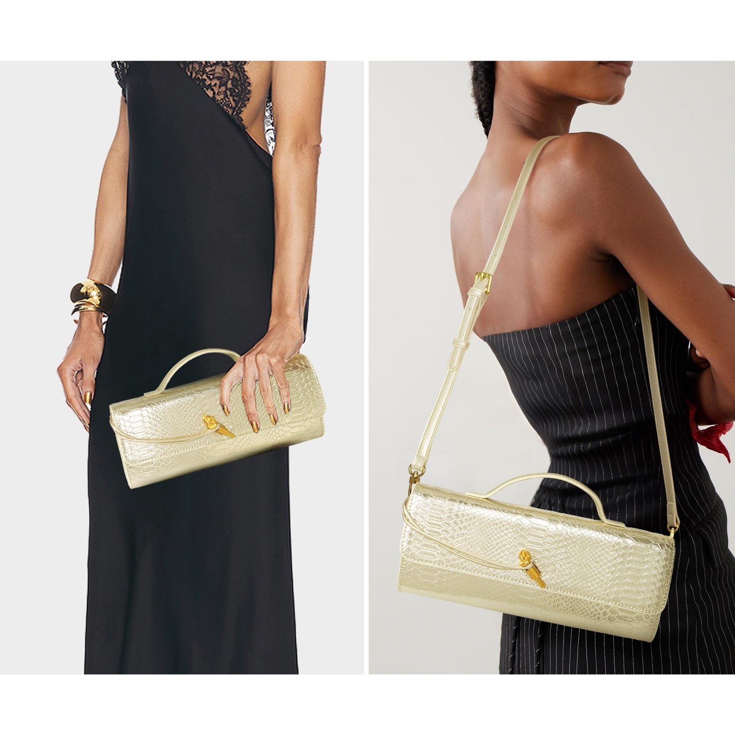 Joryin Woven Purse for Women Evening Clutch Woven Leather & Suede Handbags Crossbody Bag Suede Purse Formal Evening Bag