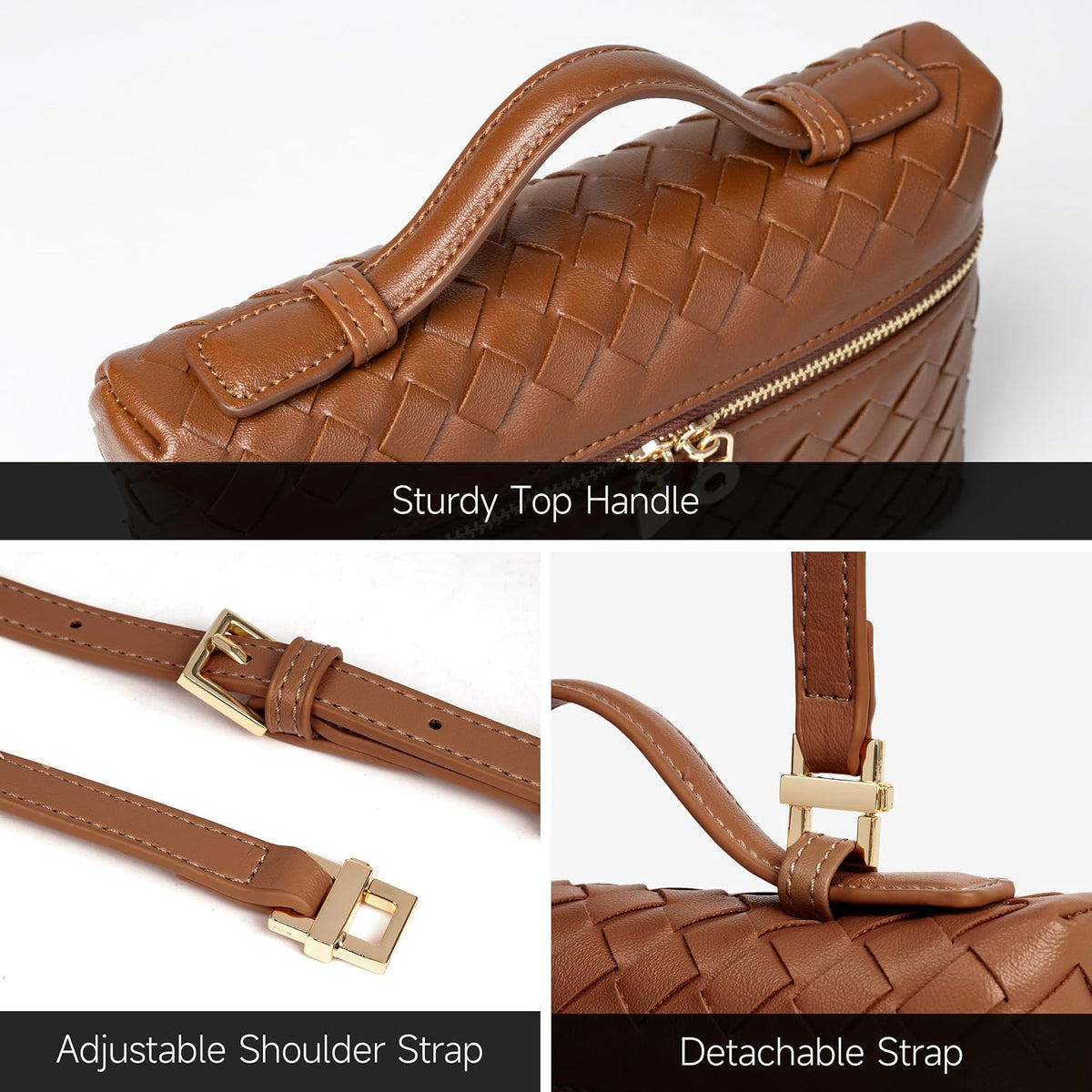 Joryin Crossbody Bag for Women Top-Handle Purse Small Pouch Designer Evening Clutch Shoulder Handbag Trendy