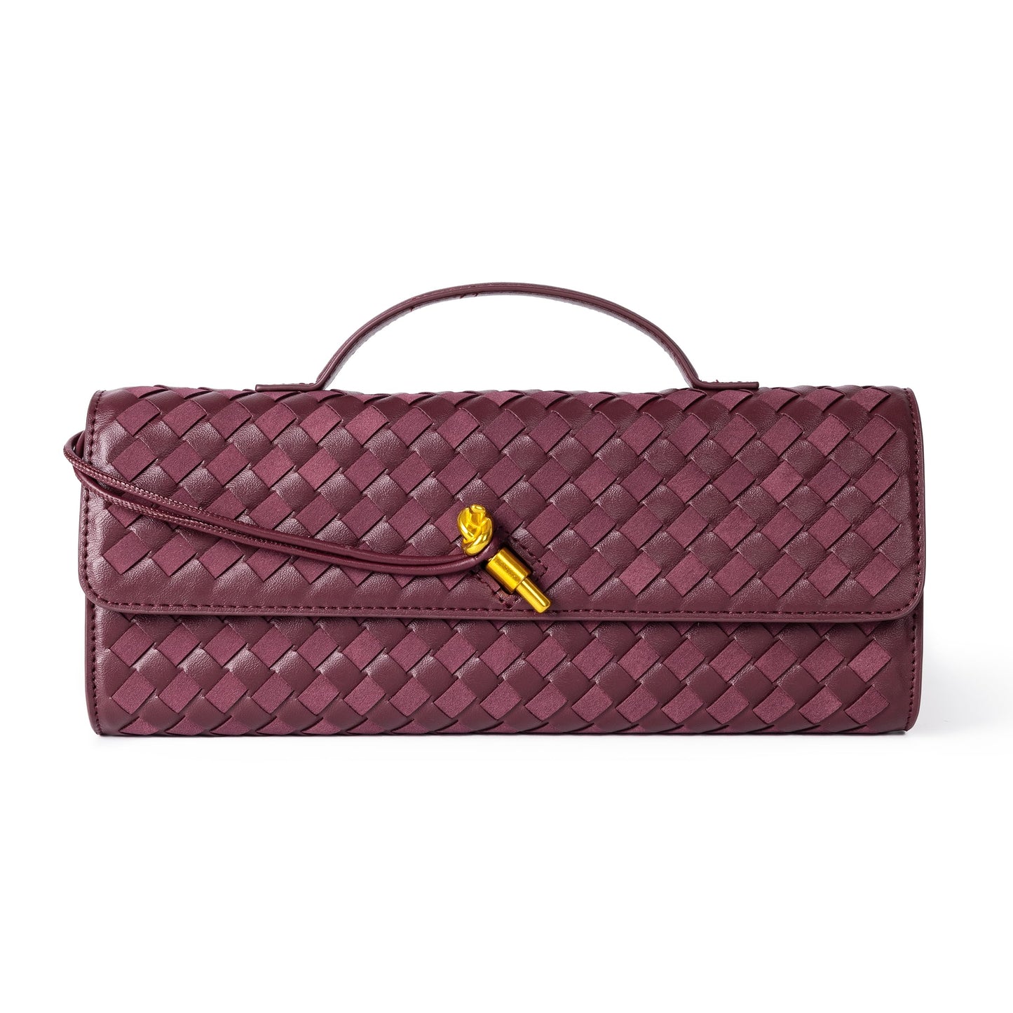 Joryin Woven Purse for Women Evening Clutch Woven Leather & Suede Handbags Crossbody Bag Suede Purse Formal Evening Bag
