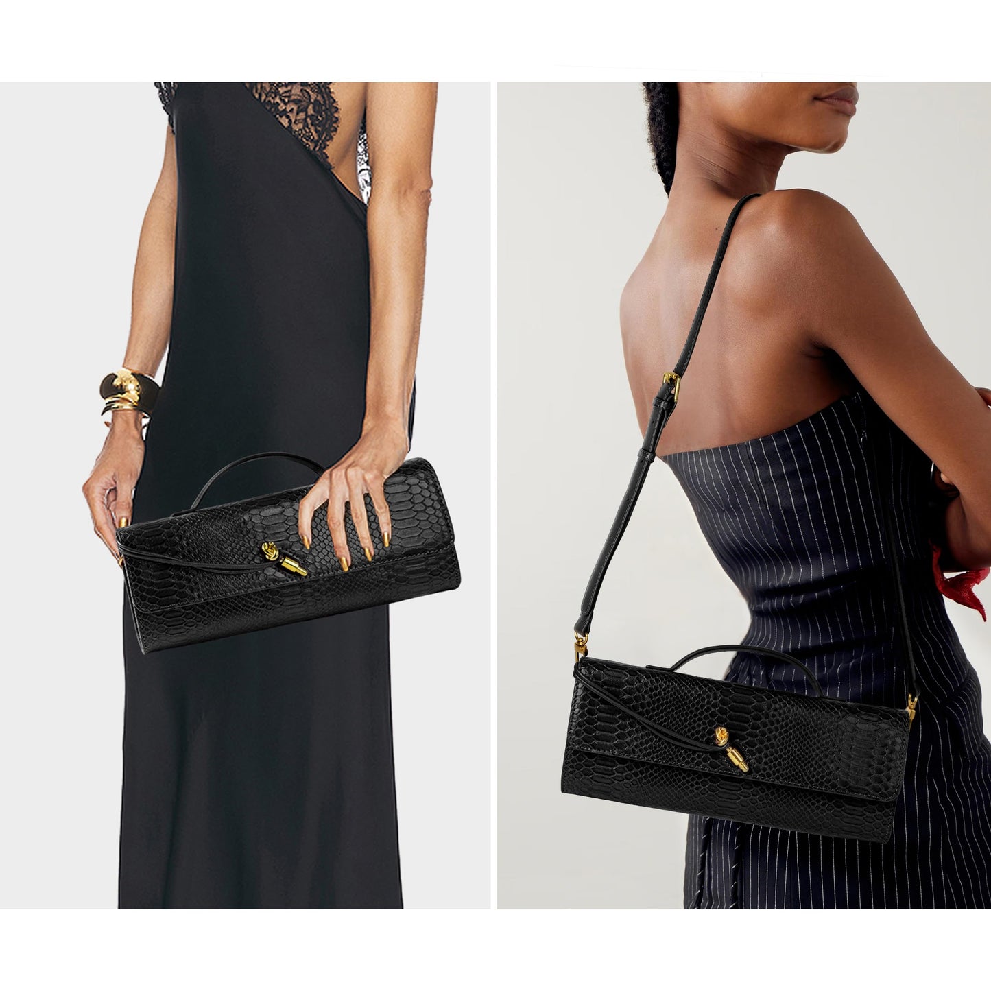 Joryin Woven Purse for Women Evening Clutch Woven Leather & Suede Handbags Crossbody Bag Suede Purse Formal Evening Bag