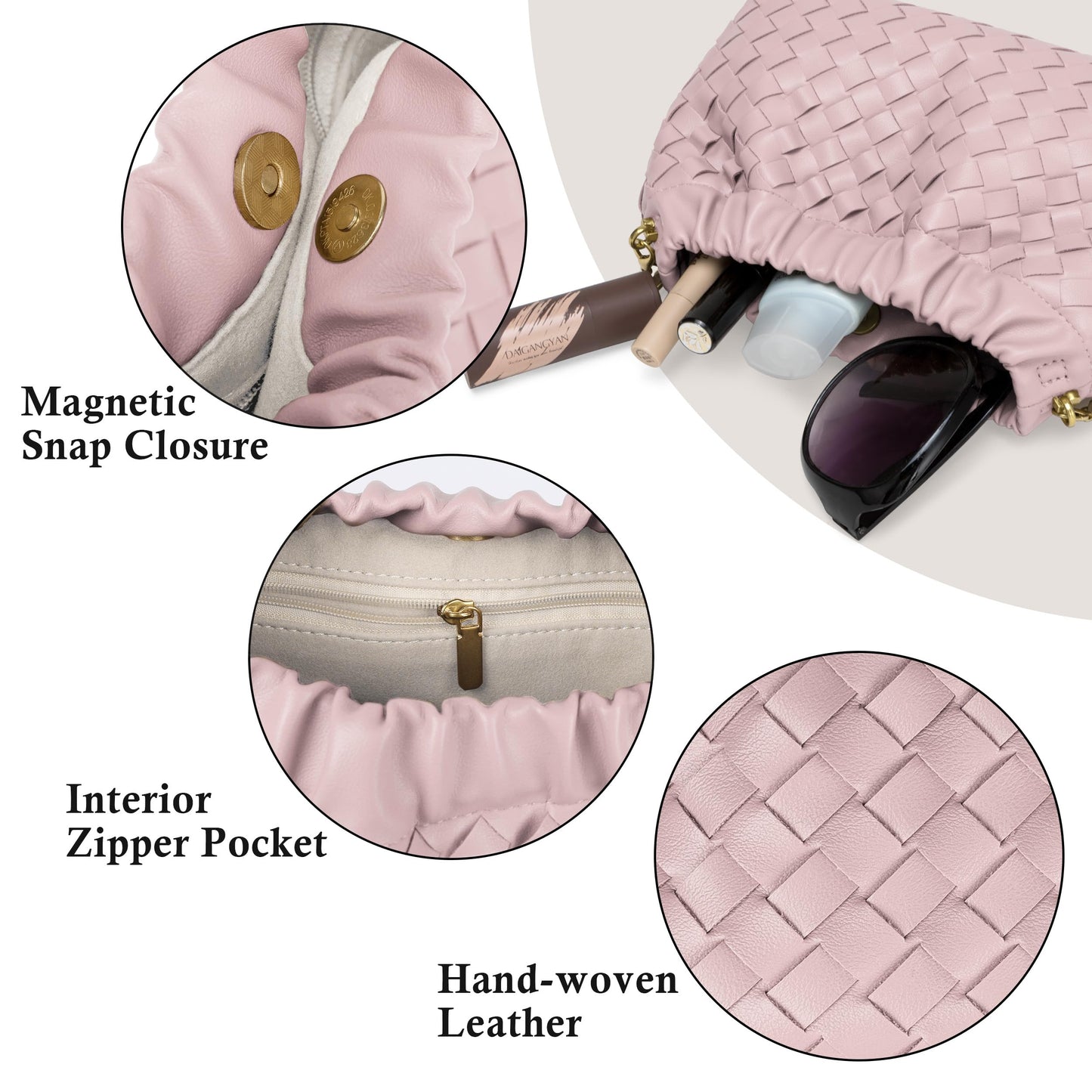 Small Crossbody Bag For Women Trendy.Dumpling Bag Clutch Purse For Women Evening Bag Cloud Purse Vegan Leather Hobo Bag