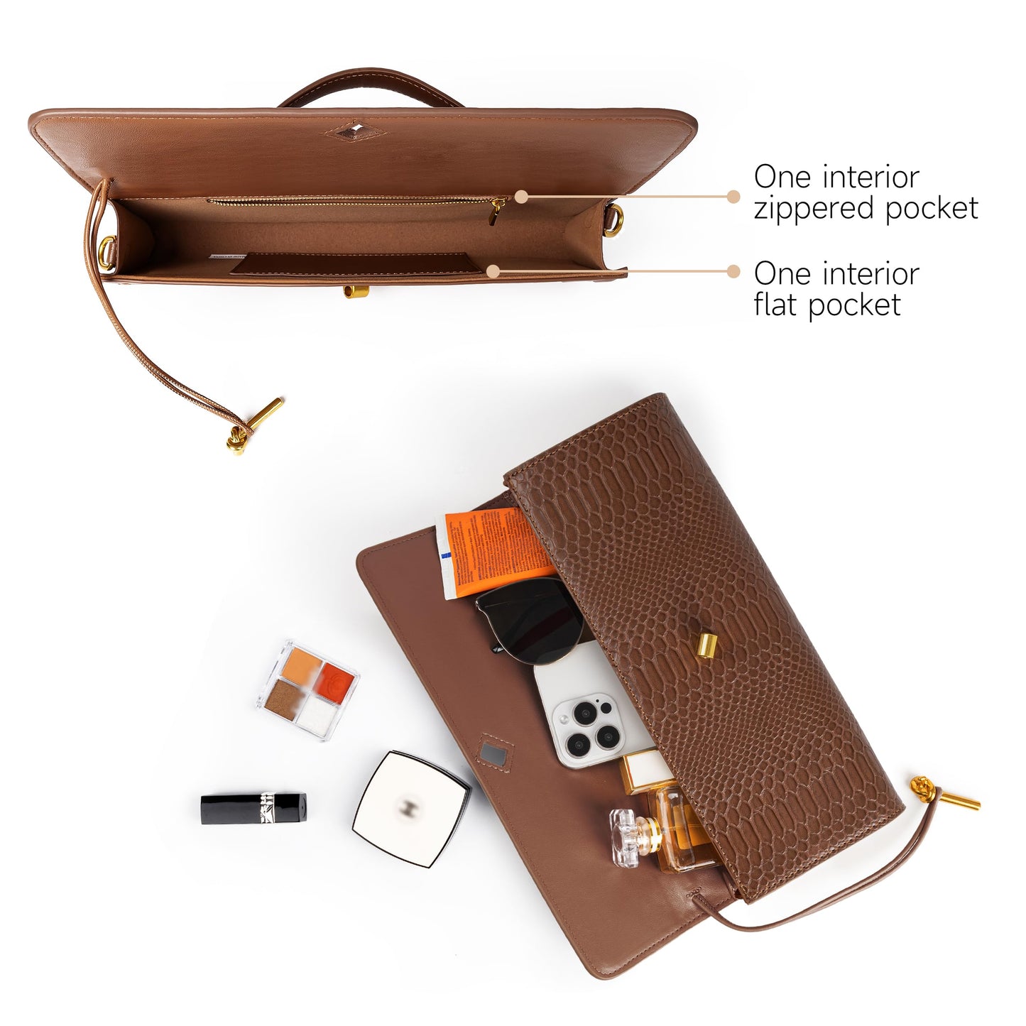 Joryin Woven Purse for Women Evening Clutch Woven Leather & Suede Handbags Crossbody Bag Suede Purse Formal Evening Bag