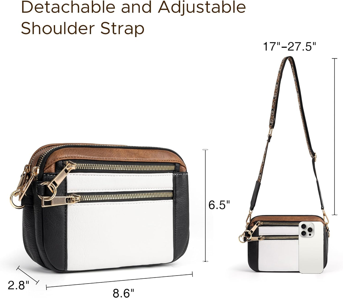 Anti Theft Crossbody Bag for Women, Slash-resistant RFID Blocking Travel Purses, Small Shoulder Bag Handbag