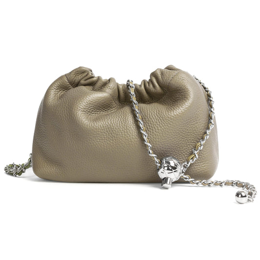 Joryin Trendy Dumpling Women's Crossbody Bag - Evening Clutch Vegan & Genuine Leather Hobo Cloud Purse