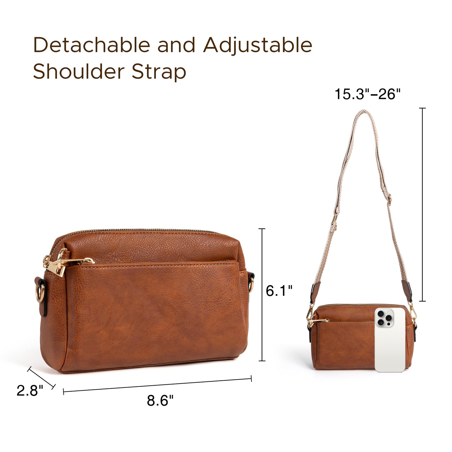 Anti Theft Crossbody Bag for Women, Slash-resistant RFID Blocking Travel Purses, Small Shoulder Bag Handbag