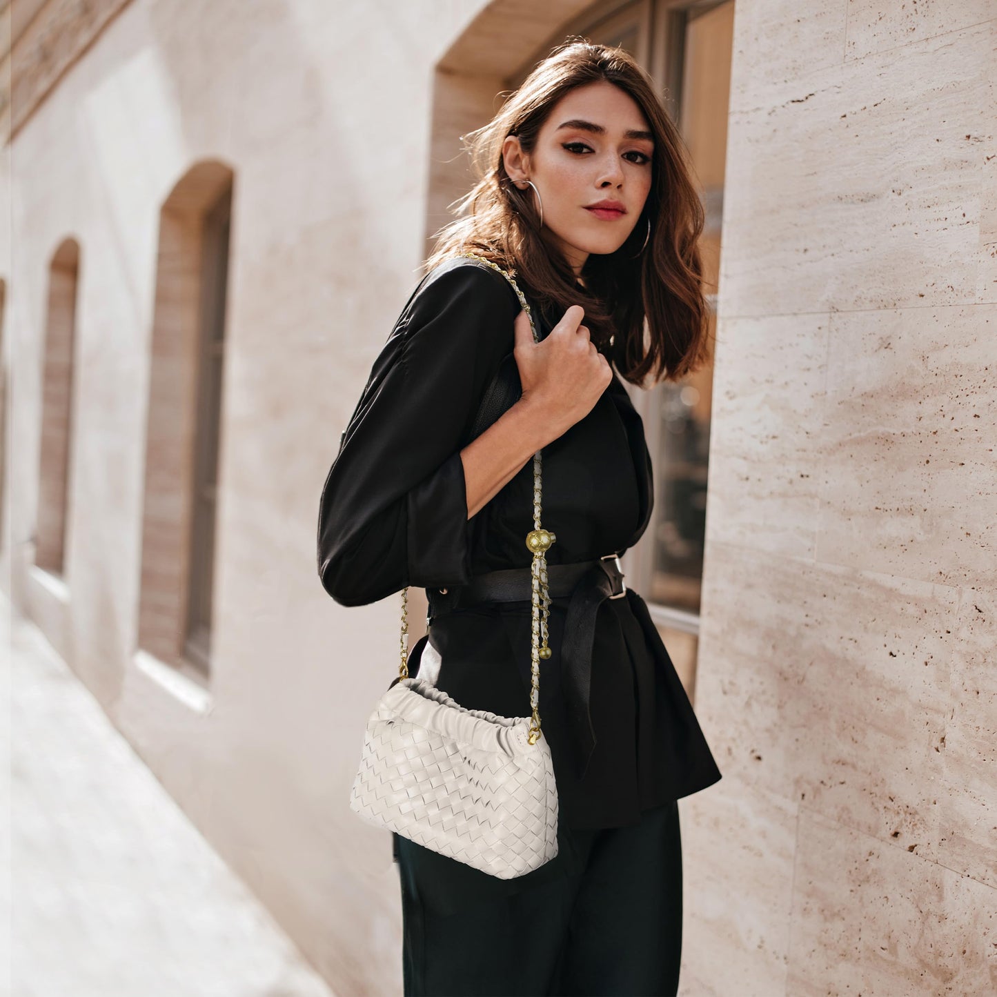 Small Crossbody Bag For Women Trendy.Dumpling Bag Clutch Purse For Women Evening Bag Cloud Purse Vegan Leather Hobo Bag