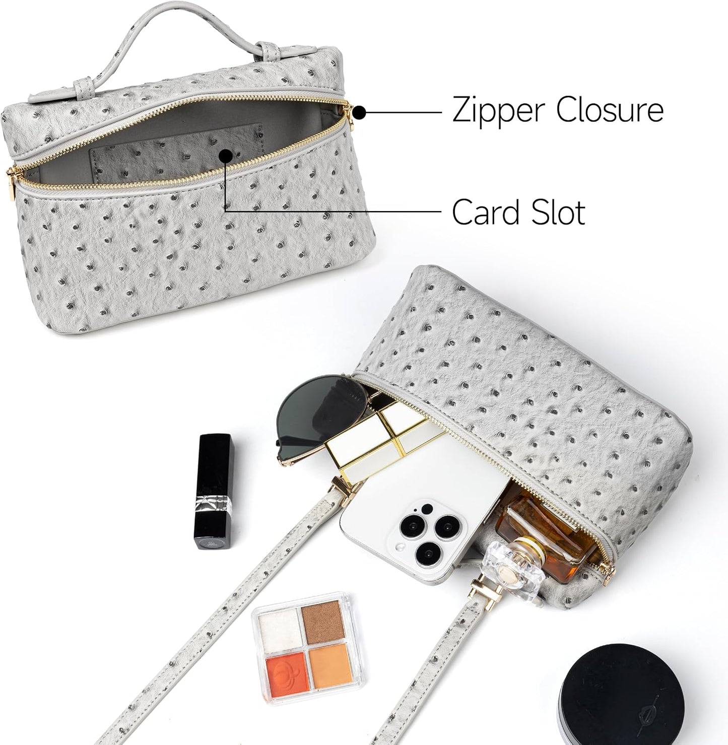 Joryin Crossbody Bag for Women Top-Handle Purse Small Pouch Designer Evening Clutch Shoulder Handbag Trendy