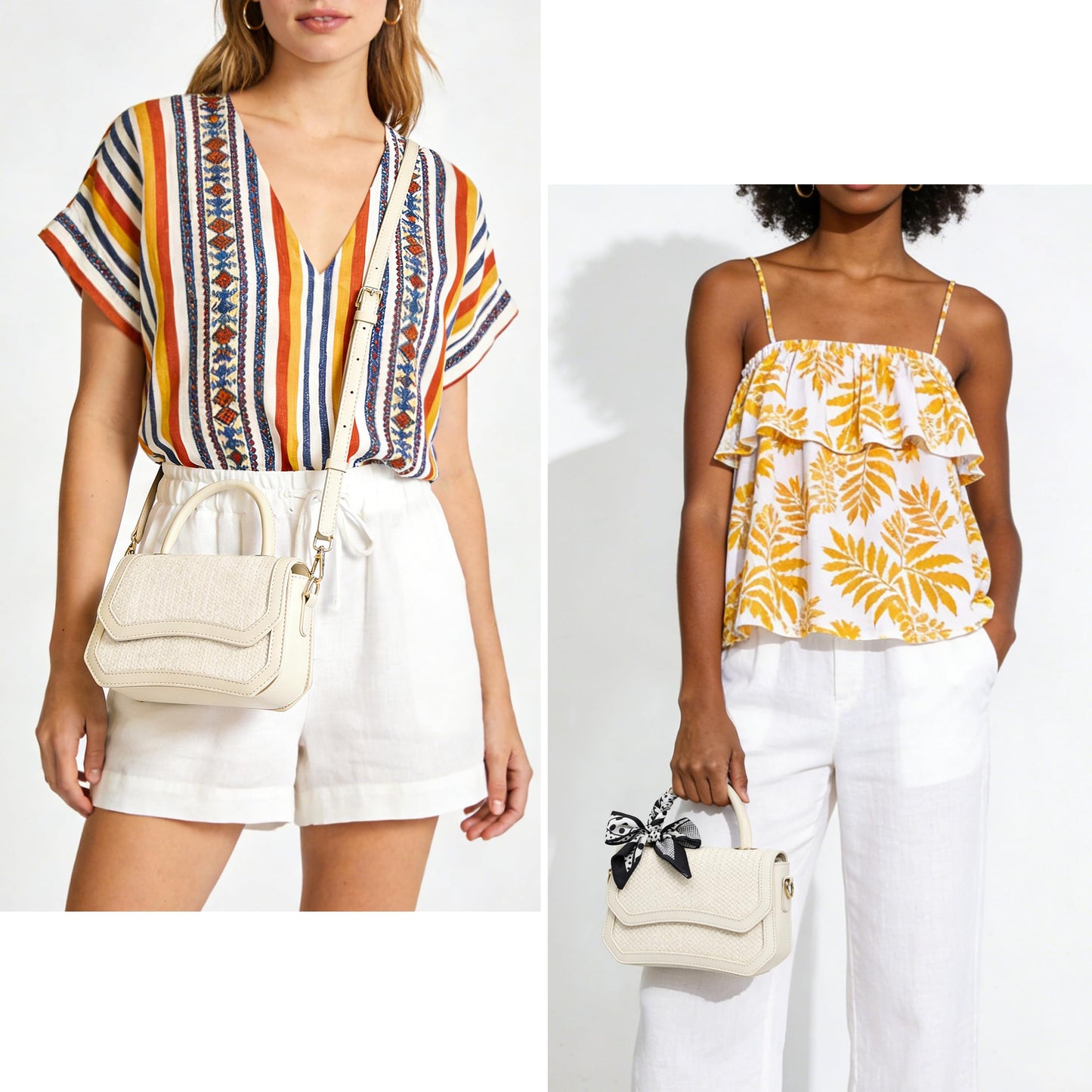 Joryin Straw Crossbody Purse for Women. Woven Top Handle Bag Hobo Handbag Flap Small Straw Beach Bag for Summer