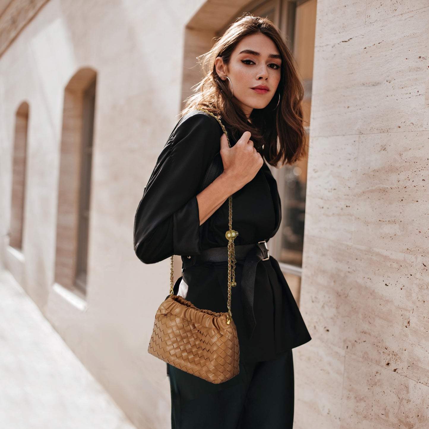 Small Crossbody Bag For Women Trendy.Dumpling Bag Clutch Purse For Women Evening Bag Cloud Purse Vegan Leather Hobo Bag