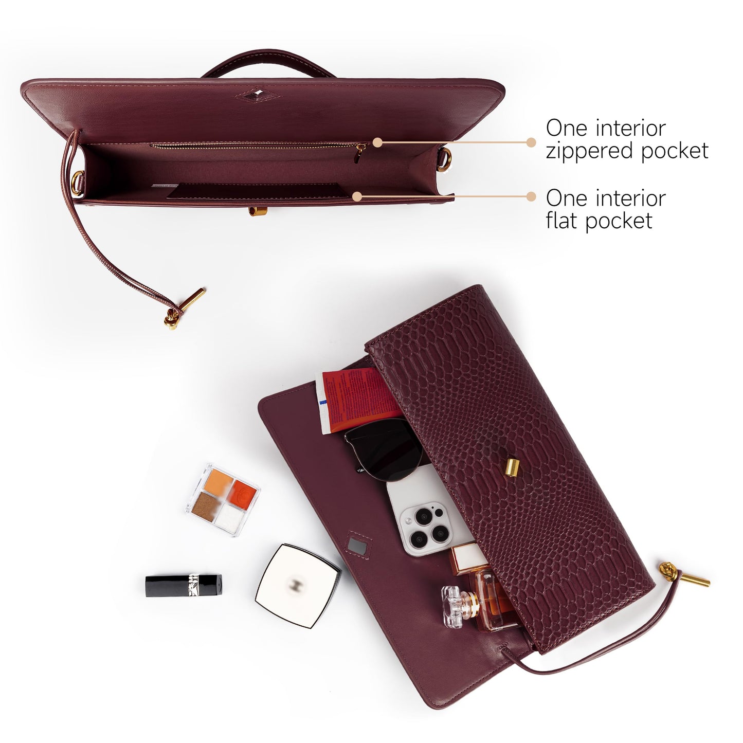 Joryin Woven Purse for Women Evening Clutch Woven Leather & Suede Handbags Crossbody Bag Suede Purse Formal Evening Bag